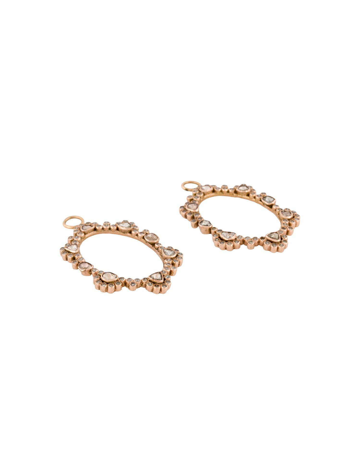 Earrings 14K Diamond Frame Earring Enhancers