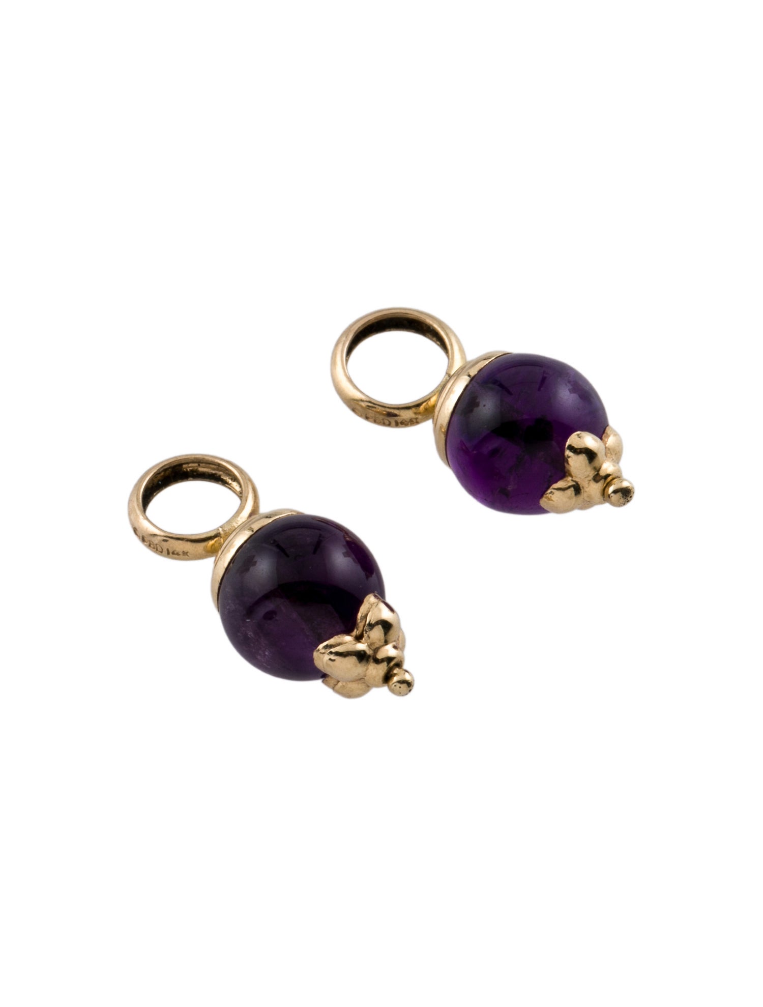 Earrings Peter Brams 14K Amethyst Earring Enhancers