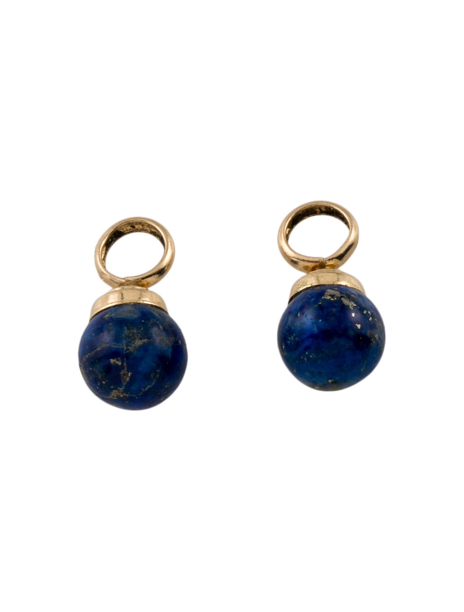 Earrings Peter Brams 14K Lapis Lazuli Earring Enhancers