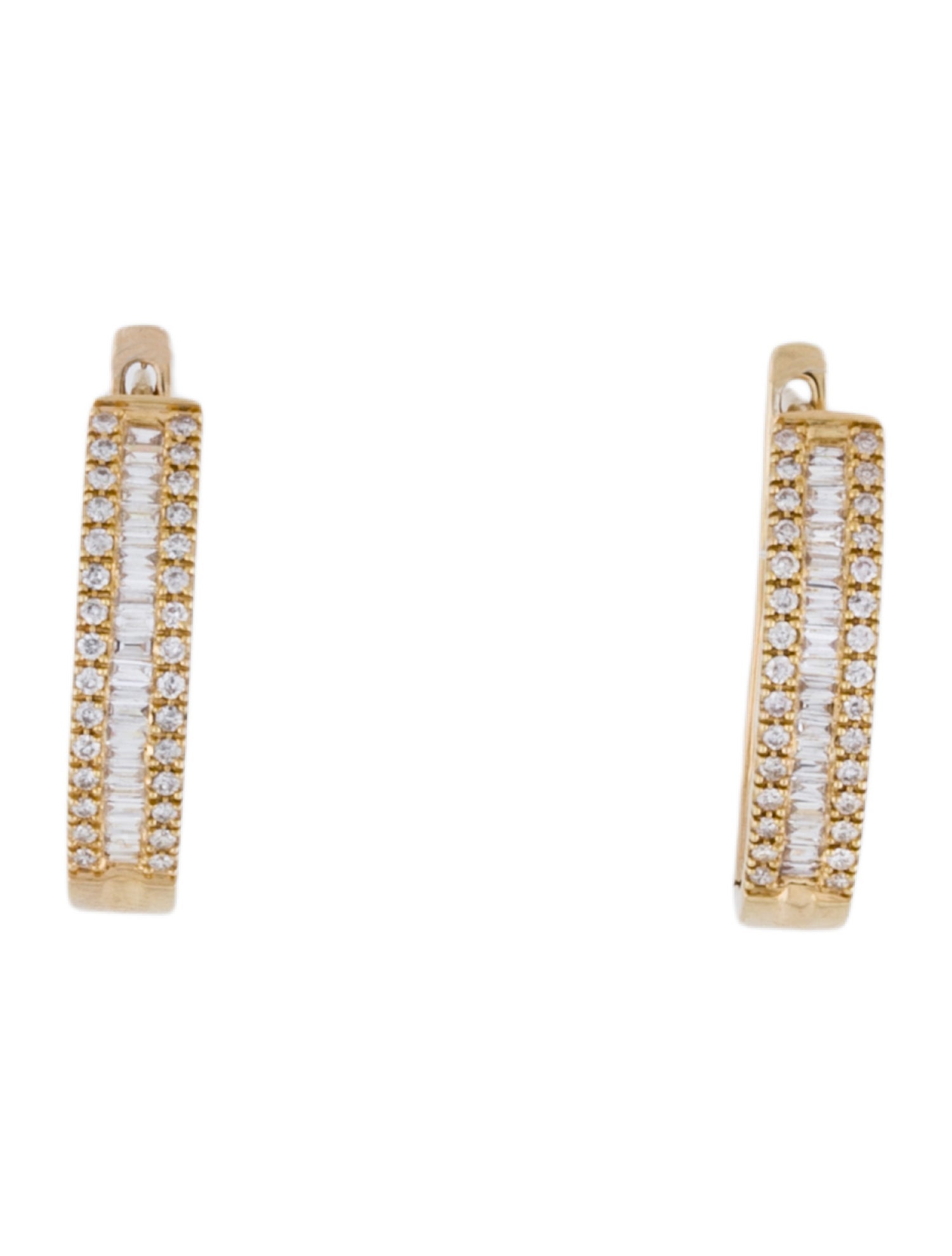 Earrings 14K Diamond Hoop
