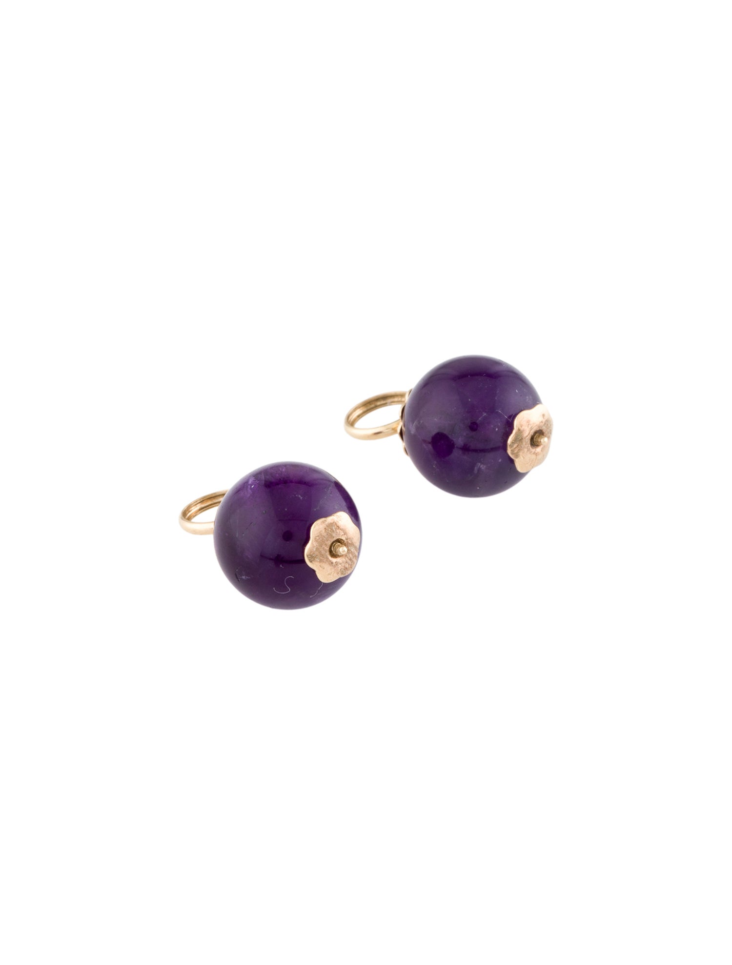 Earrings 14K Amethyst Earring Enhancers