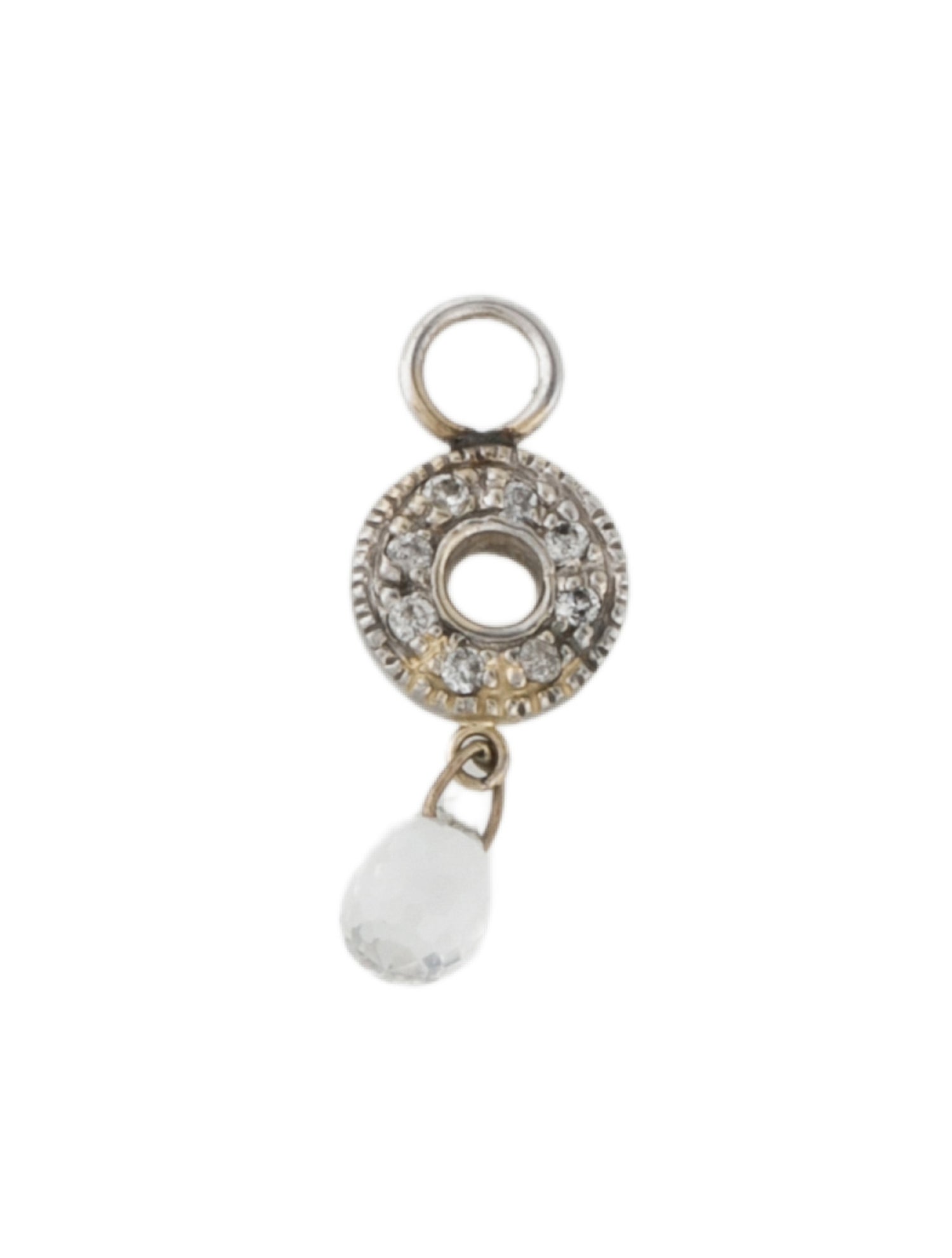 Earrings 14K Topaz & Diamond Earring Enhancers