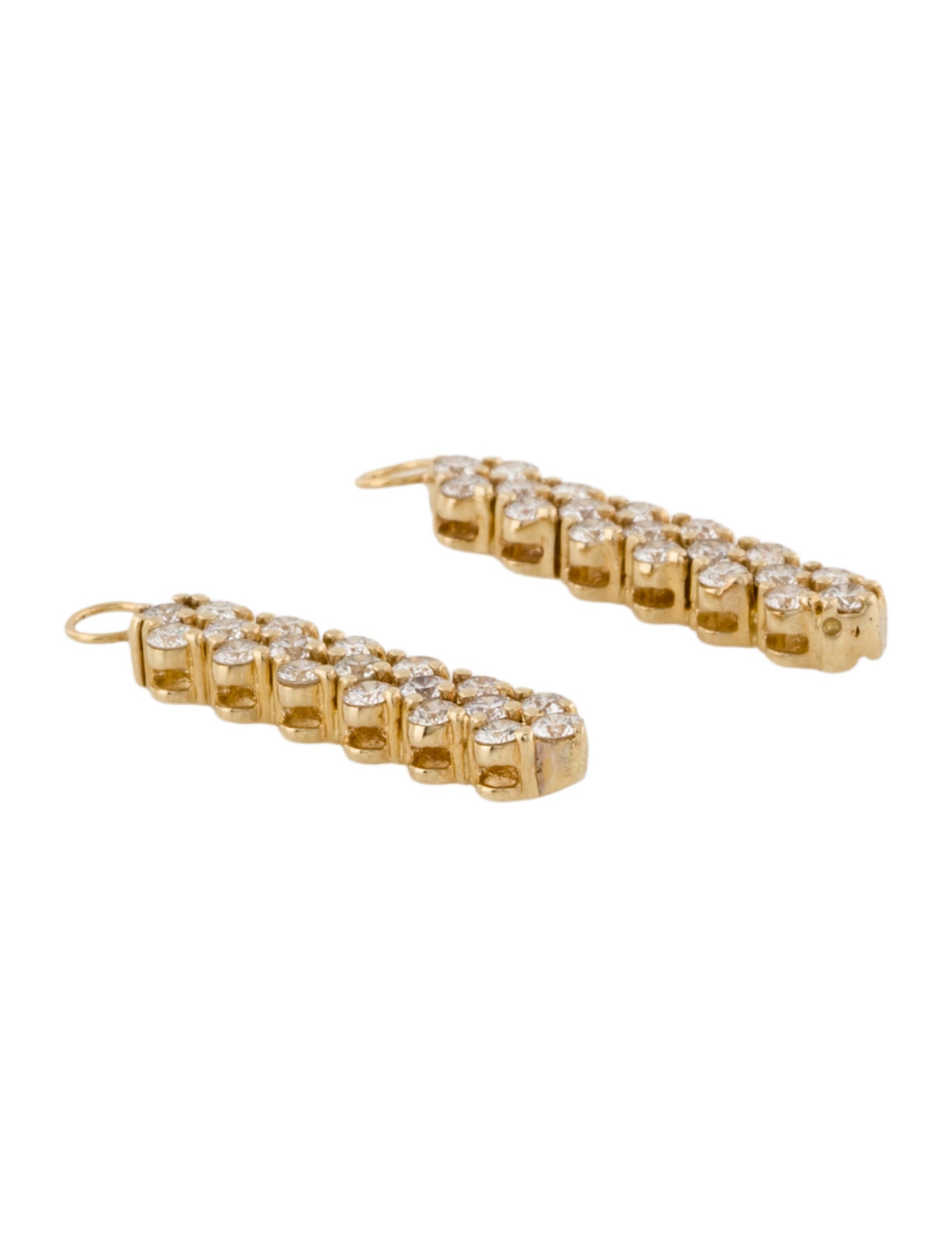Earrings 14K 1.66ctw Diamond Drop Earring Enhancers