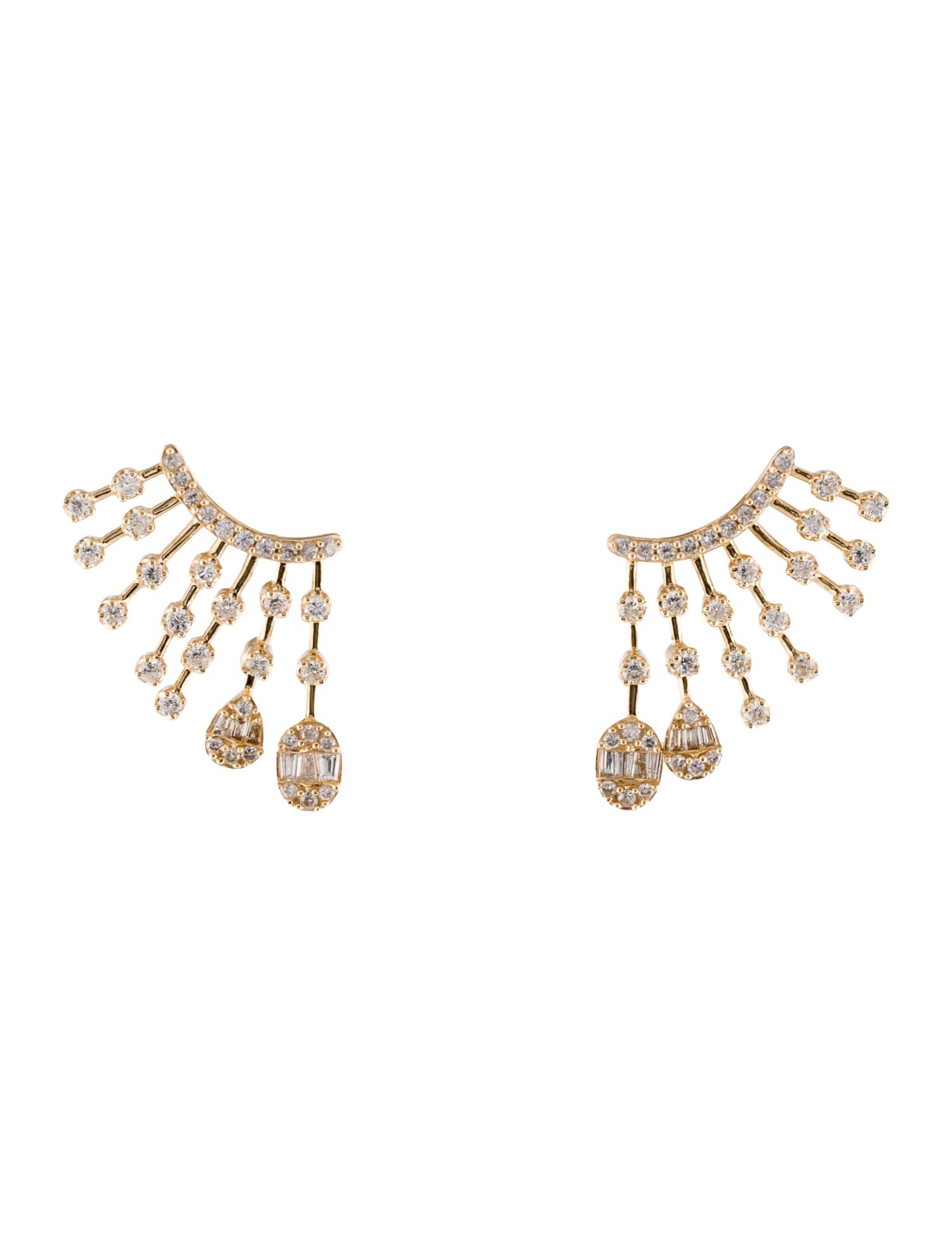Earrings 14K Diamond Drop