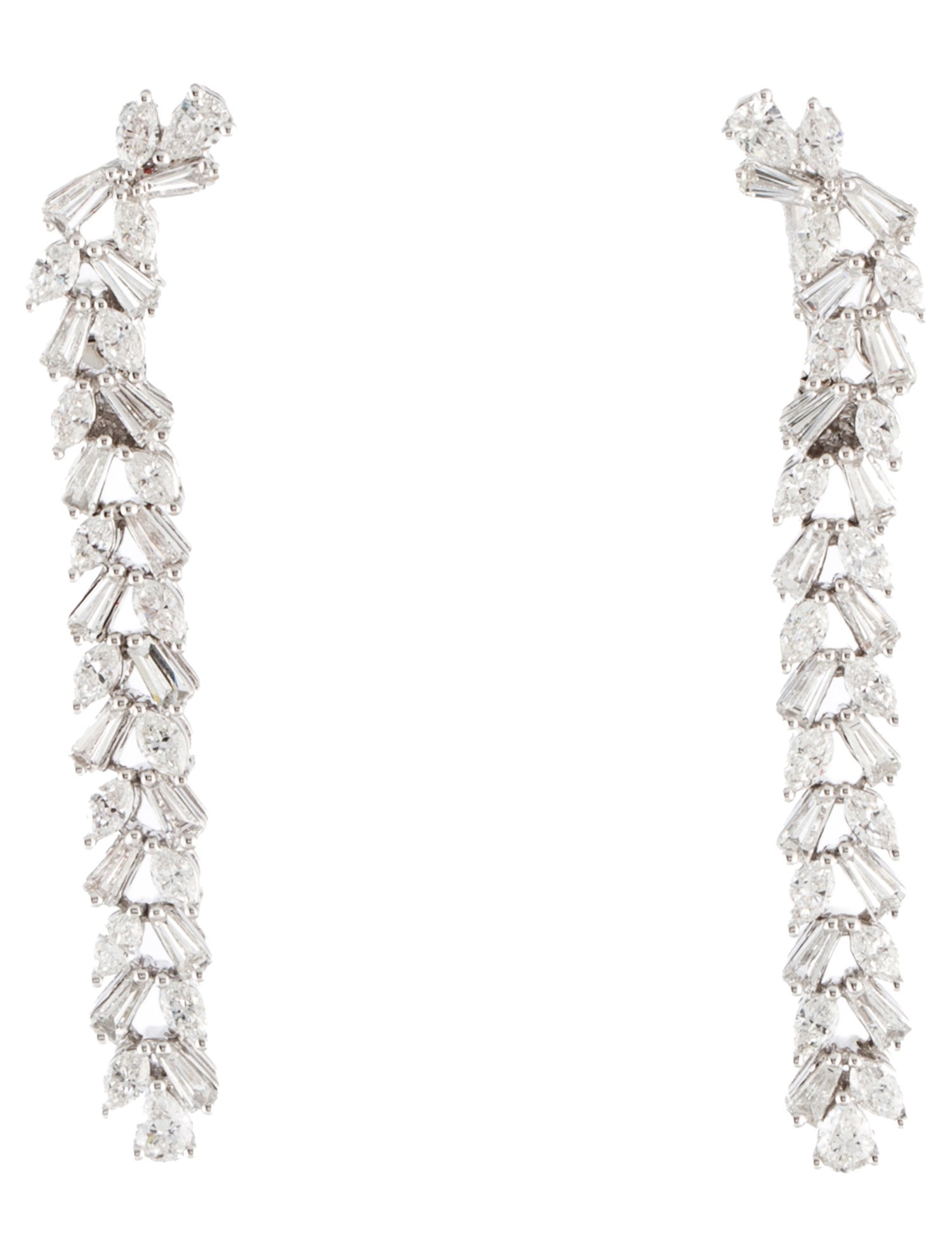 Earrings 18K 1.95ctw Diamond Drop