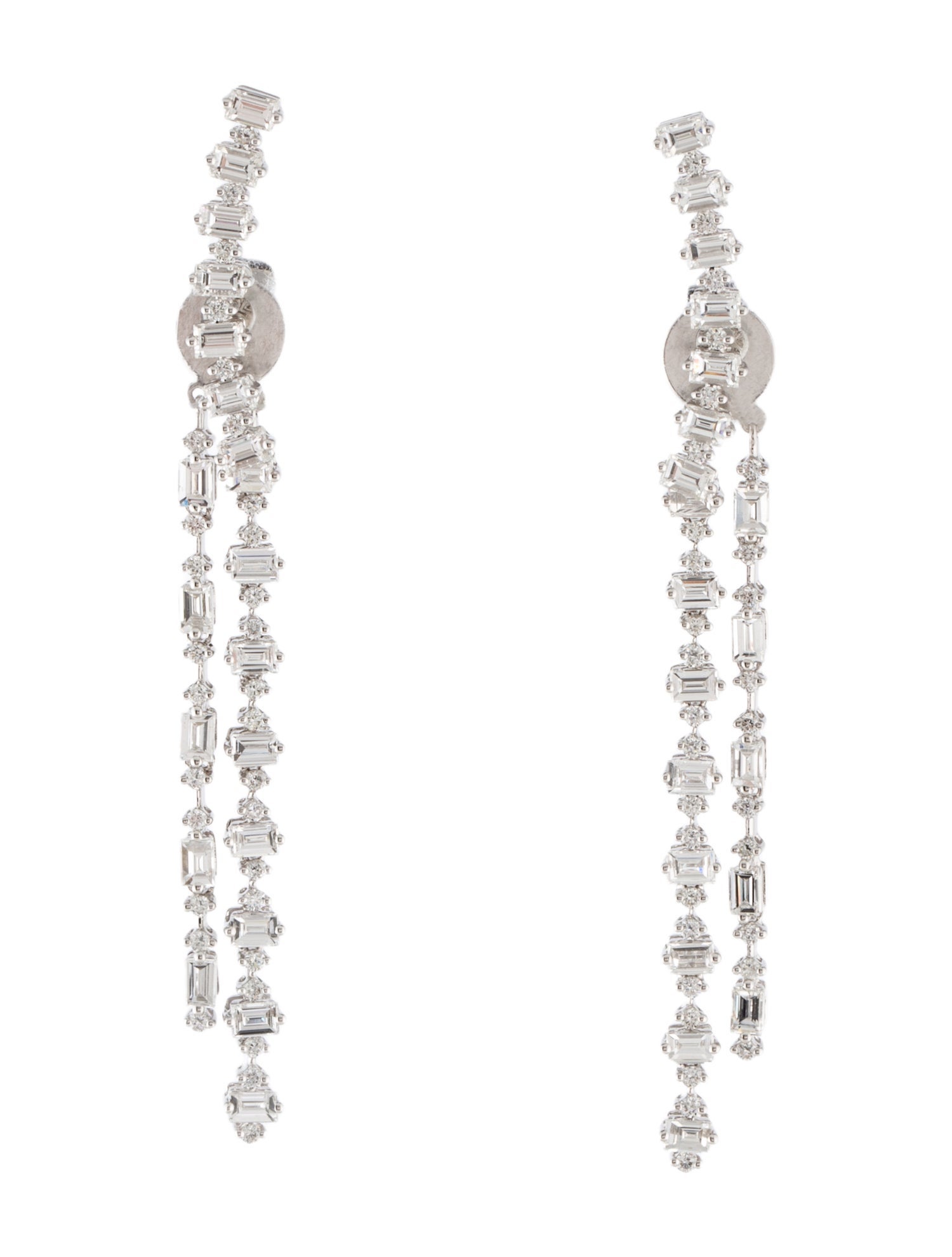 Earrings 18K 2.22ctw Diamond Drop