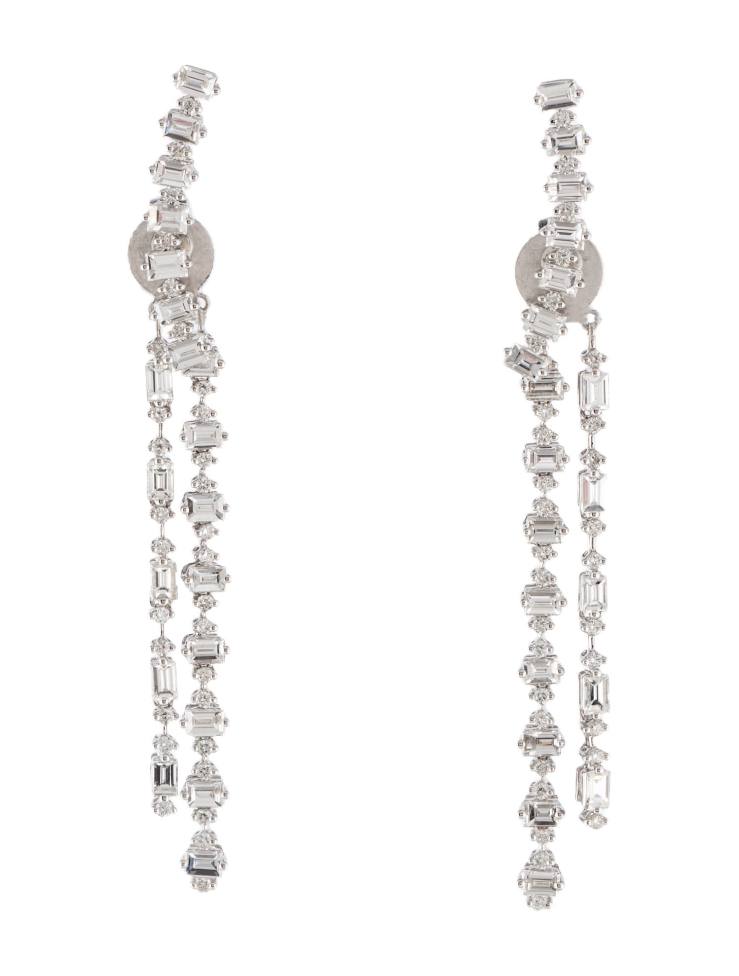 Earrings 18K 2.14ctw Diamond Drop