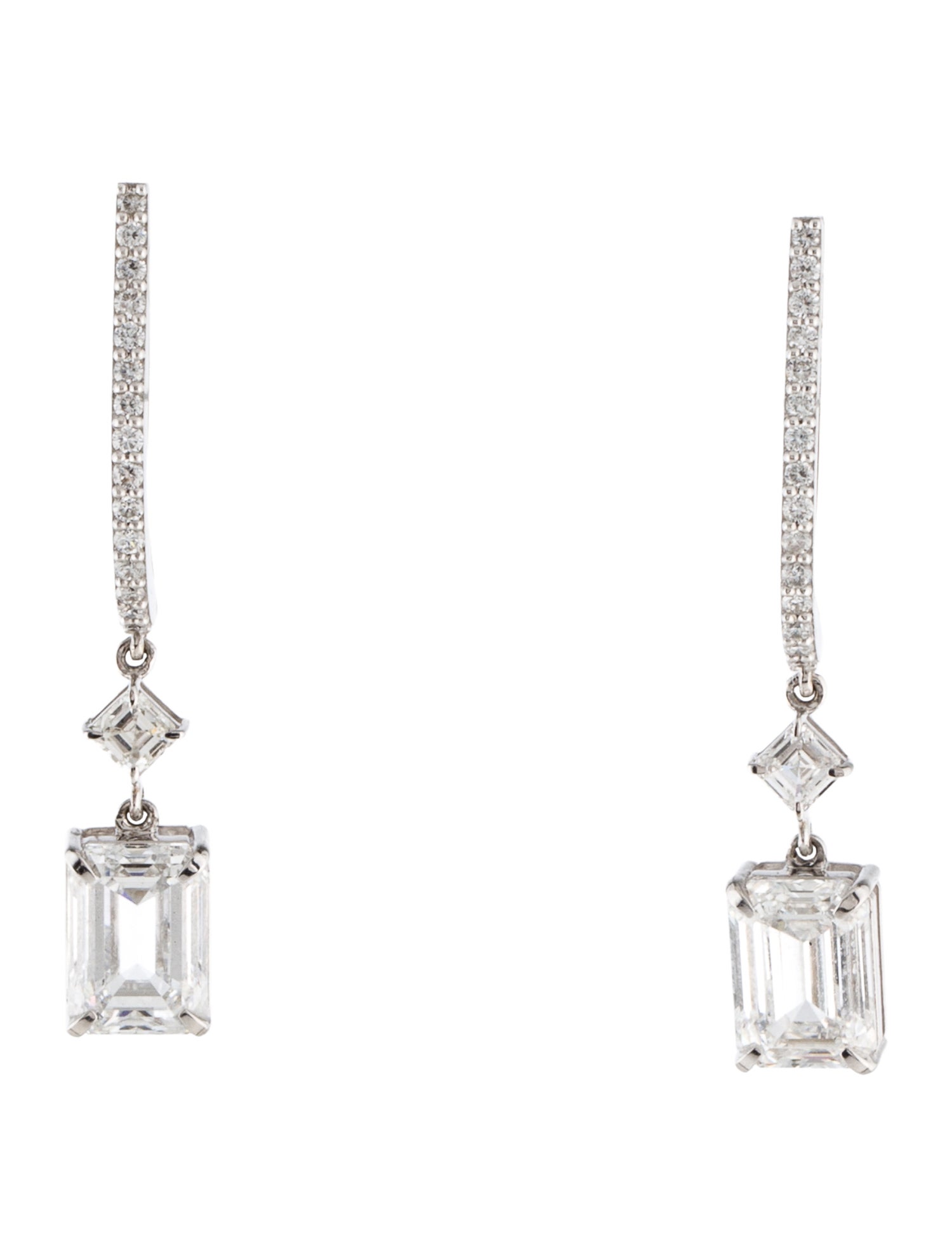 Earrings 14K 3.28ctw Lab-Grown Diamond Drop Earrings