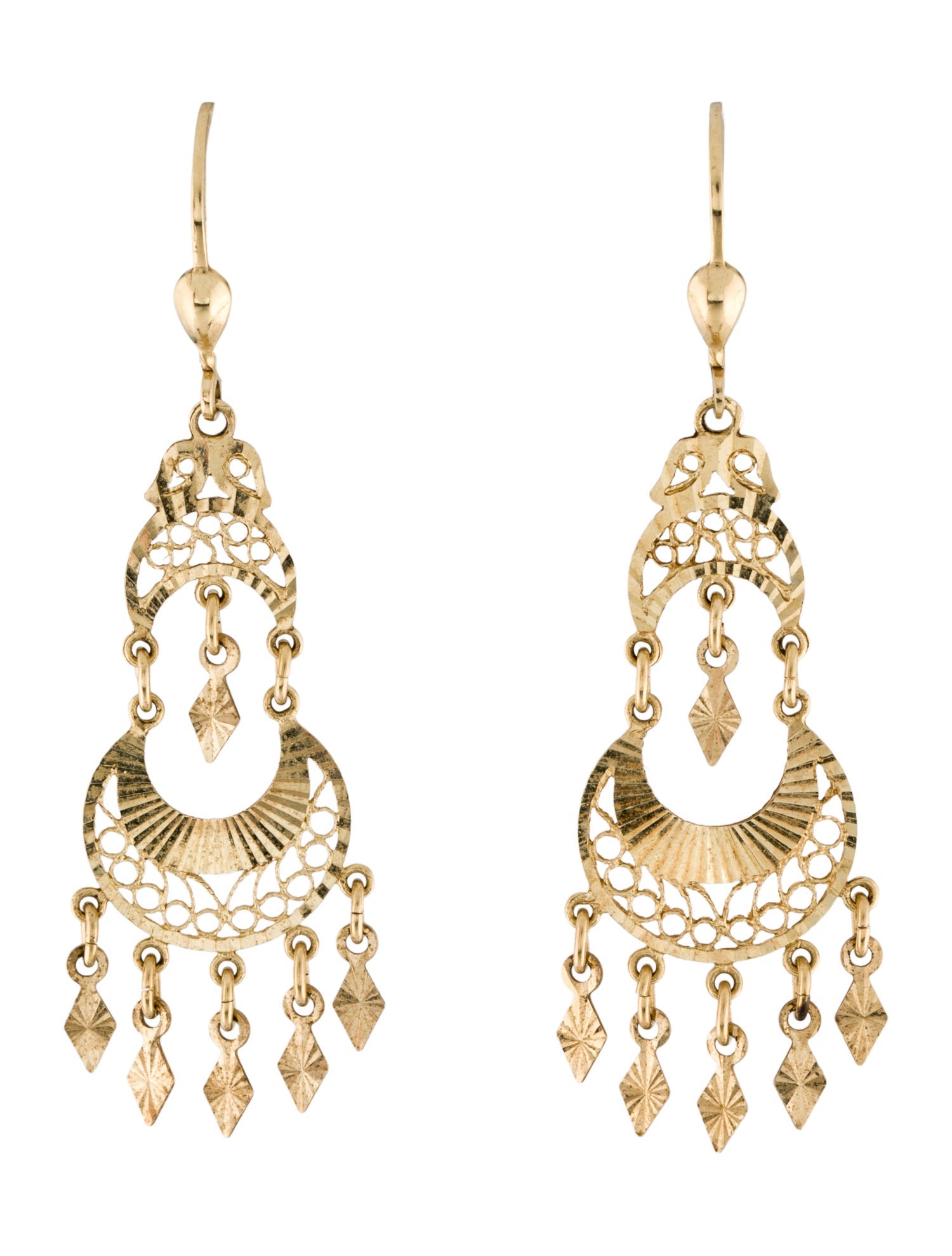 Earrings 14K Chandelier