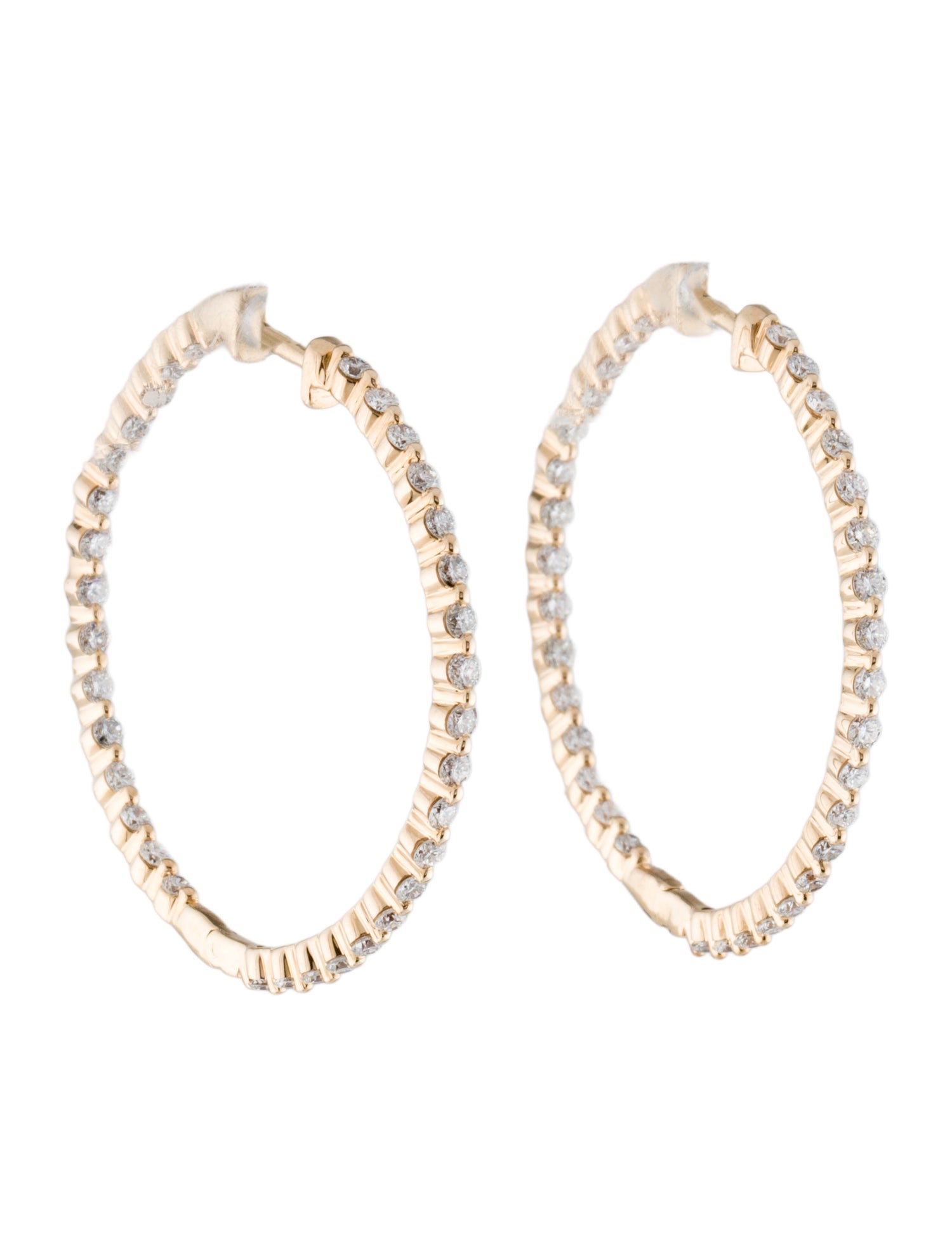 Earrings 10K 1.50ctw Lab-Grown Diamond Hoop