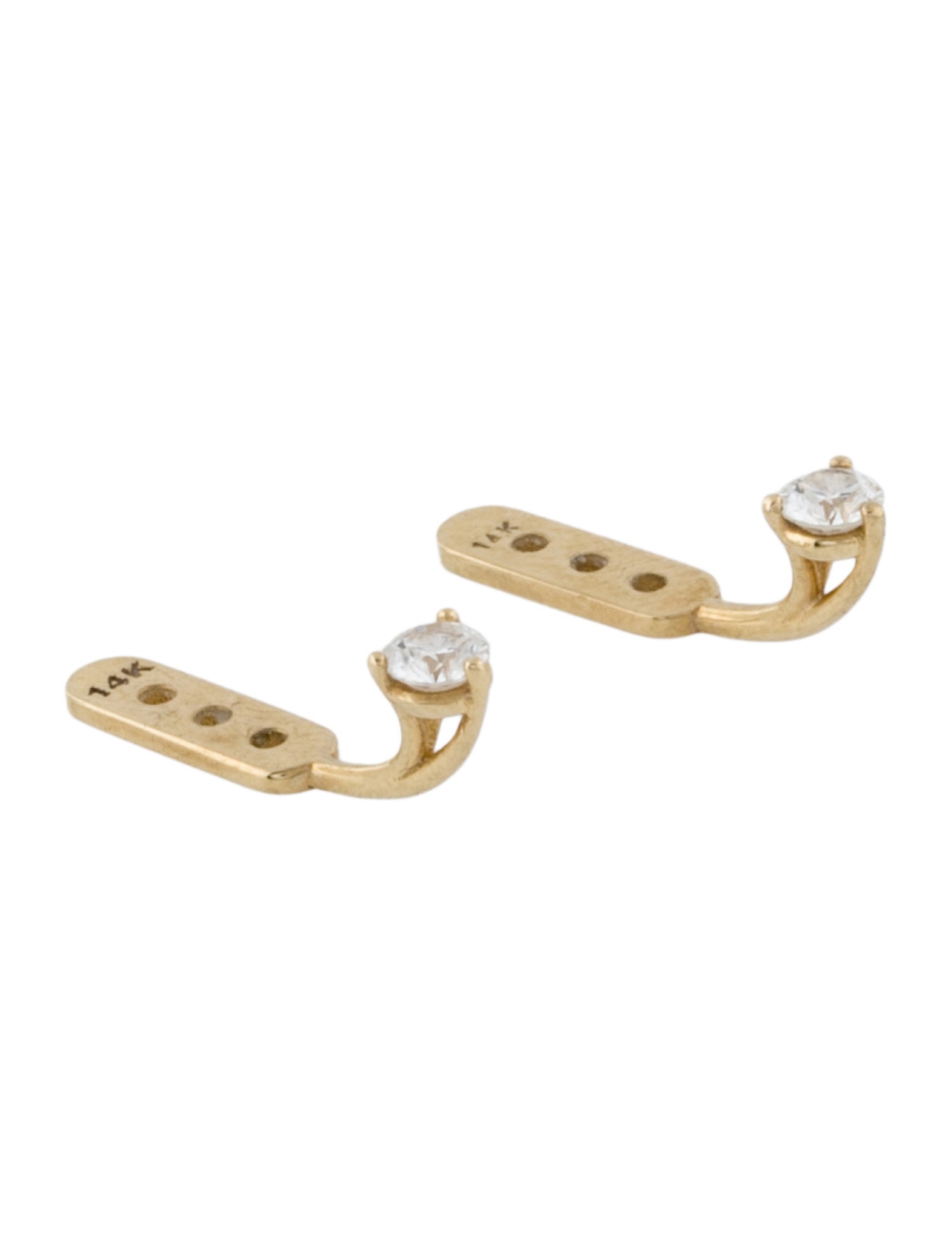 Earrings 14K Diamond Earring Jackets