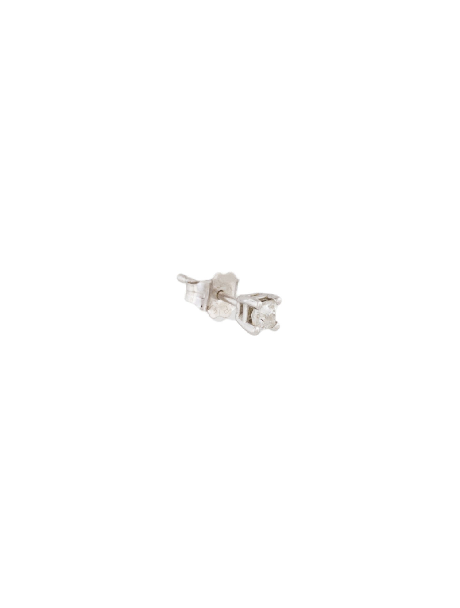 14K Diamond Single Stud Earrings