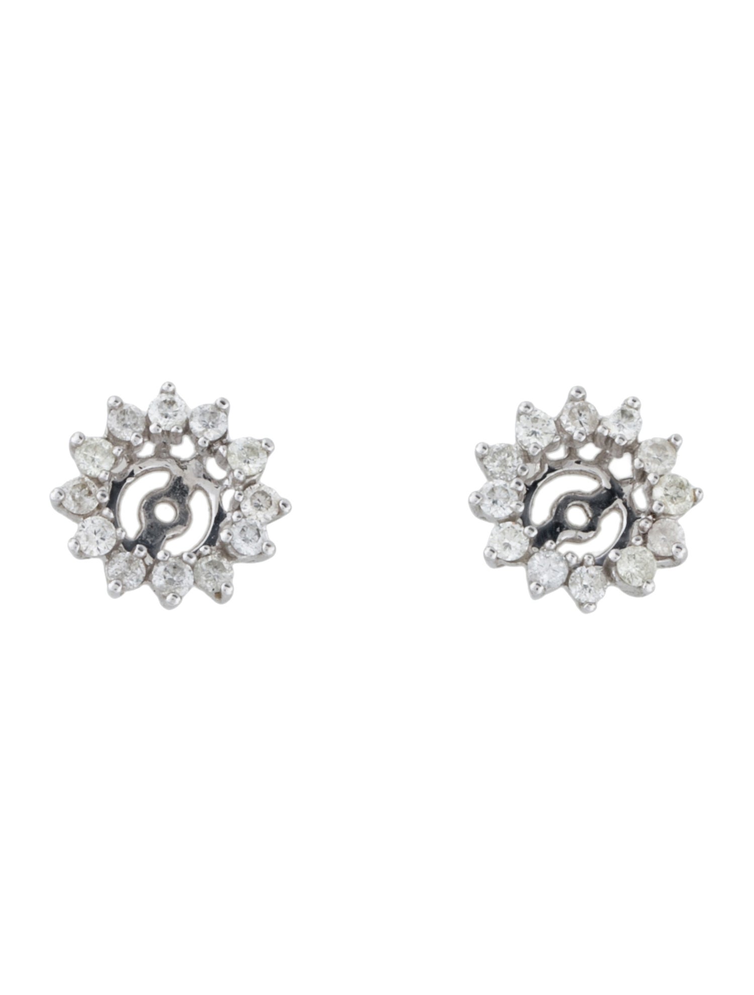 Earrings 14K Diamond Earring Jackets
