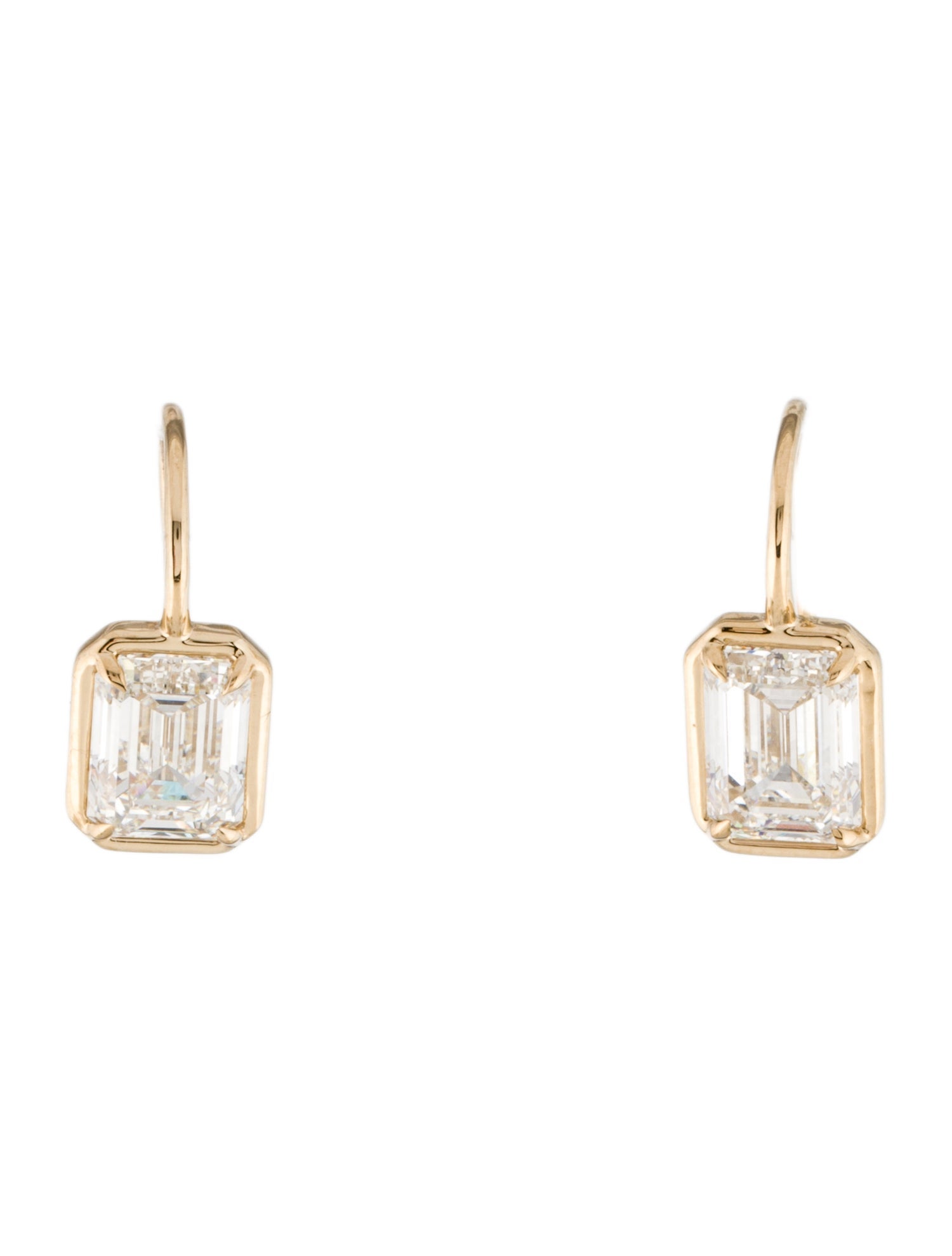 Earrings 14K 3.79ctw Lab-Grown Diamond Drop