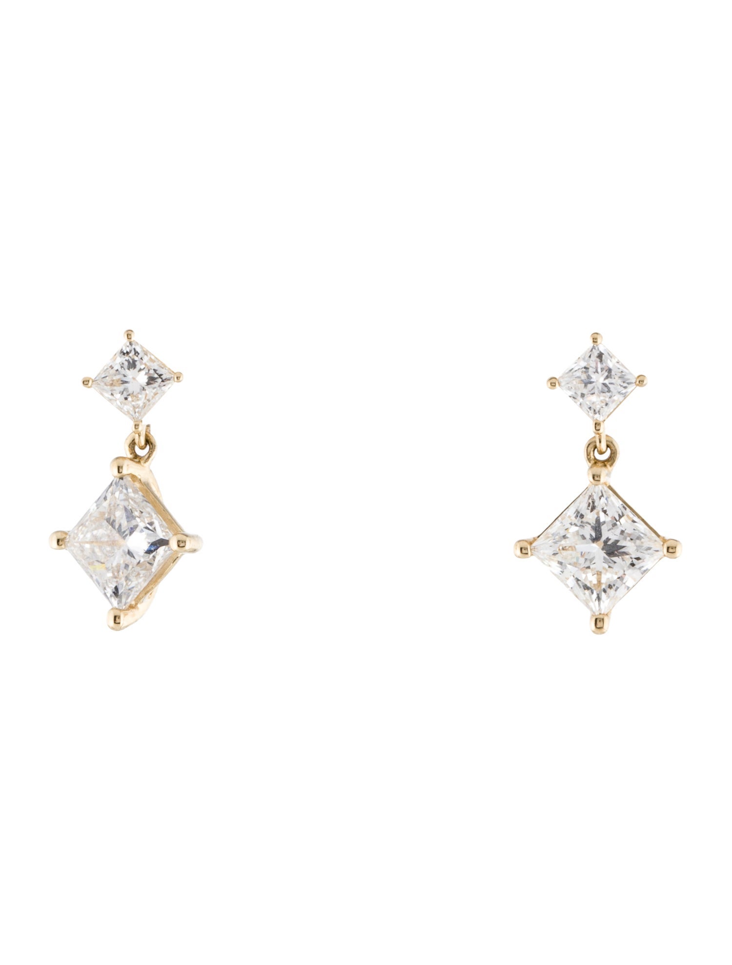 Earrings 14K 2.25ctw Lab-Grown Diamond Drop Earrings