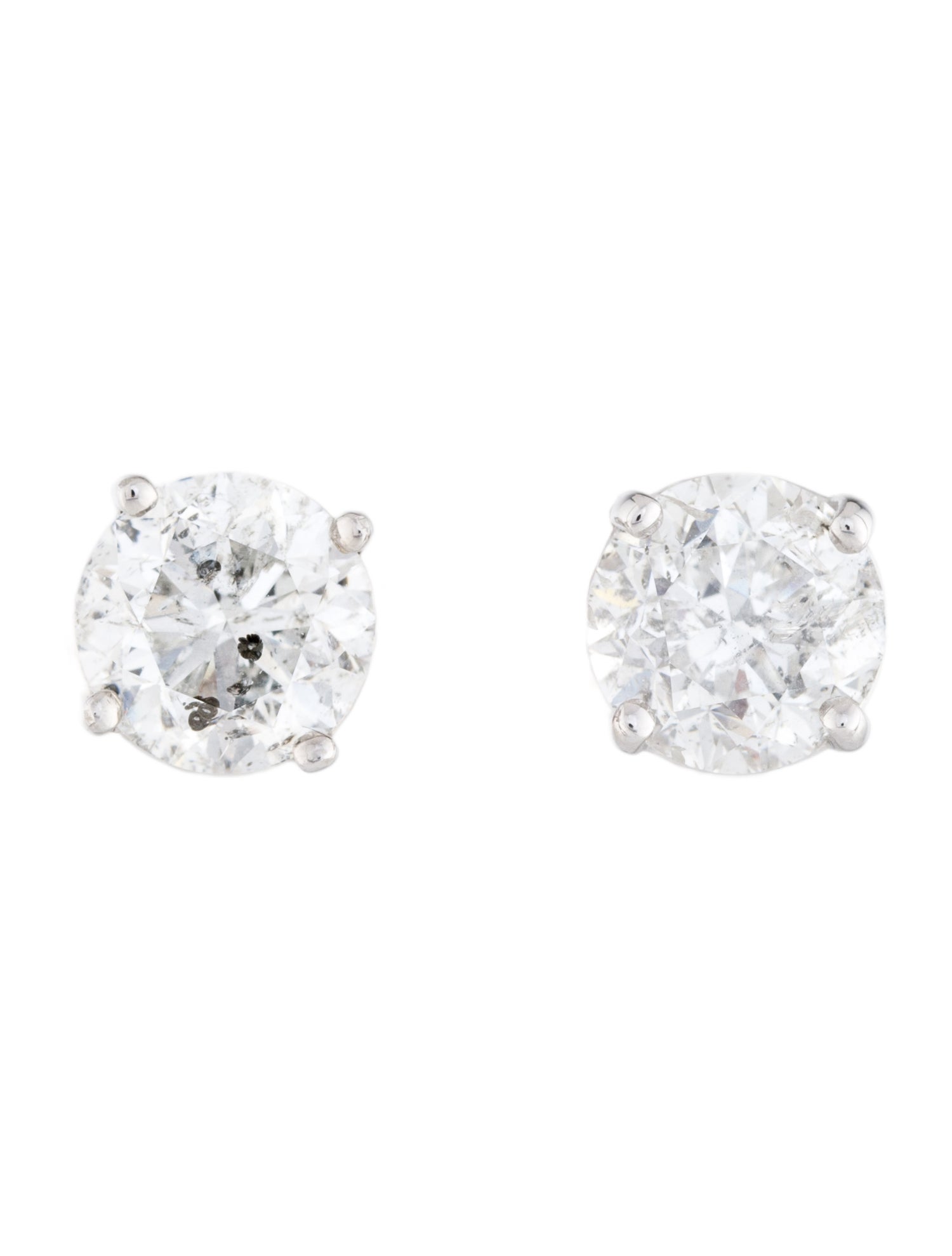 Earrings 18K 4.00ctw Diamond Stud