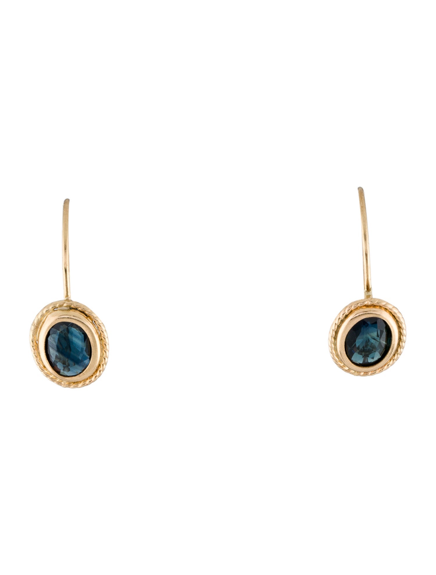 Earrings 14K Sapphire Drop