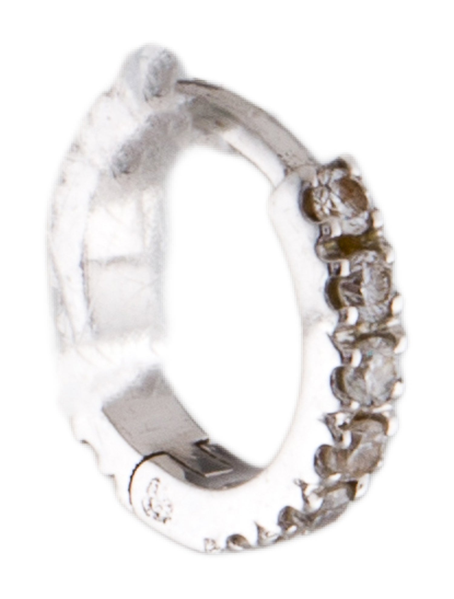 Earrings 10K Diamond Huggie Single Earring