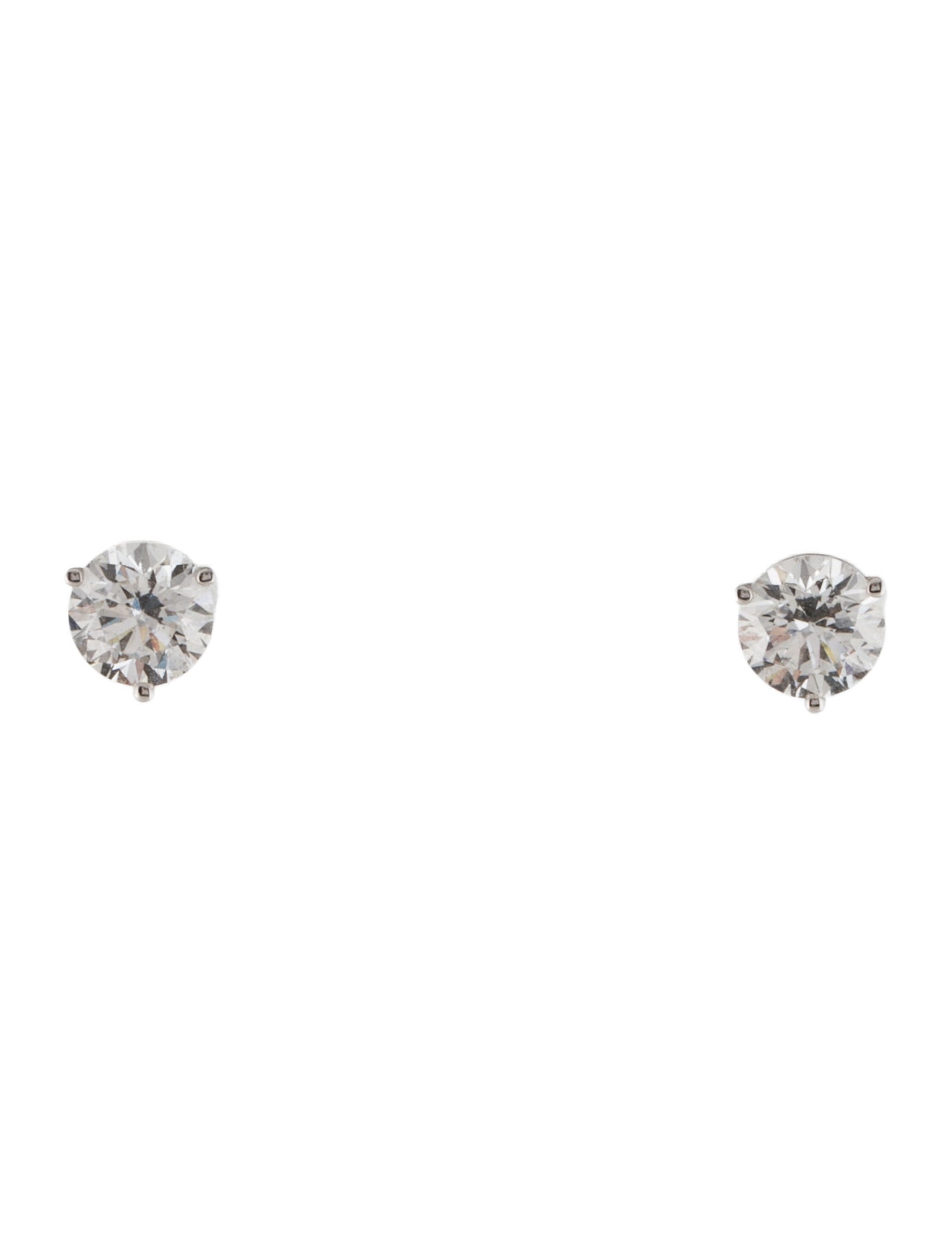 Earrings 14K 1.02ctw Lab-Grown Diamond Soliatire Stud Earrings