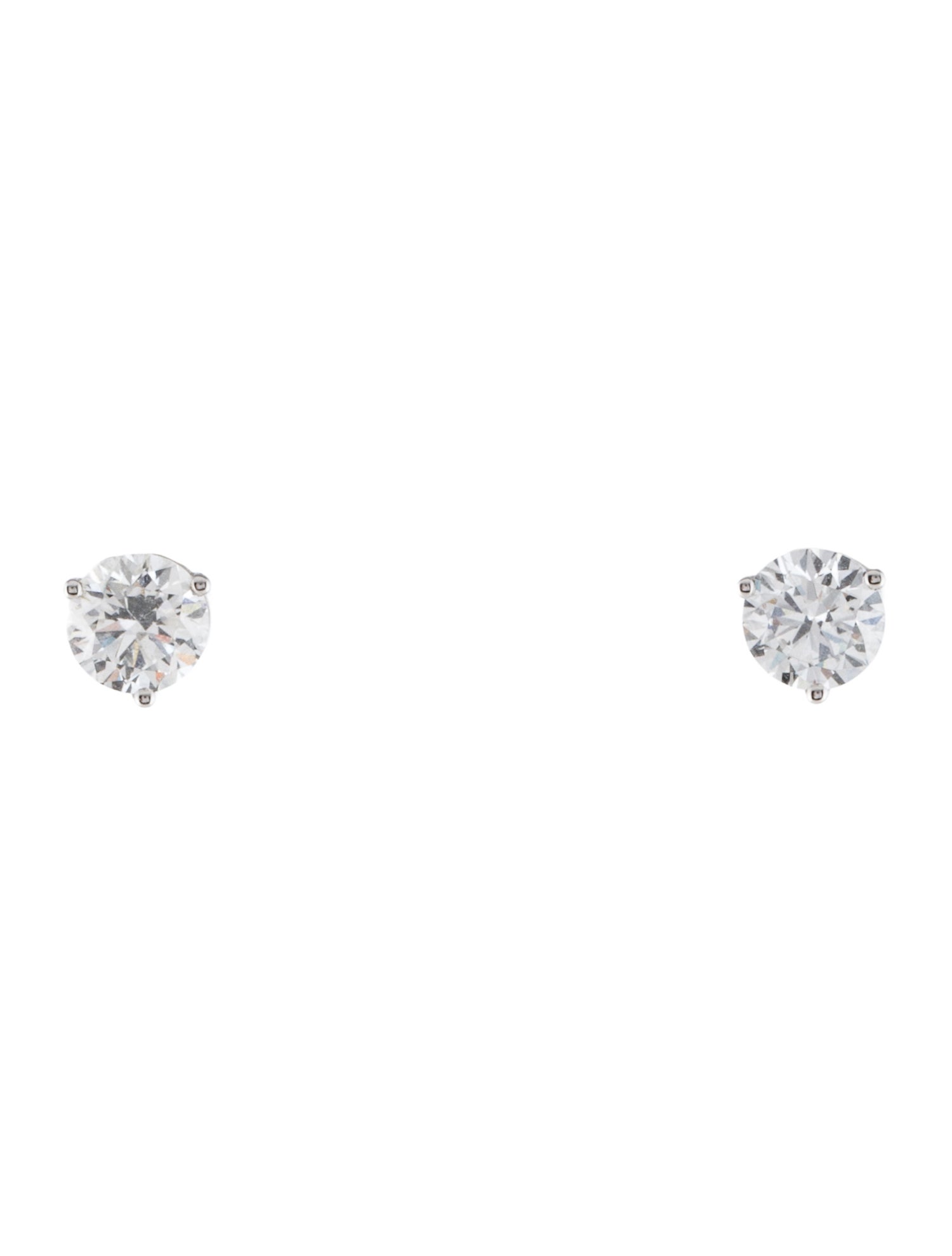 Earrings 14K Lab-Grown Diamond Solitaire Stud Earrings