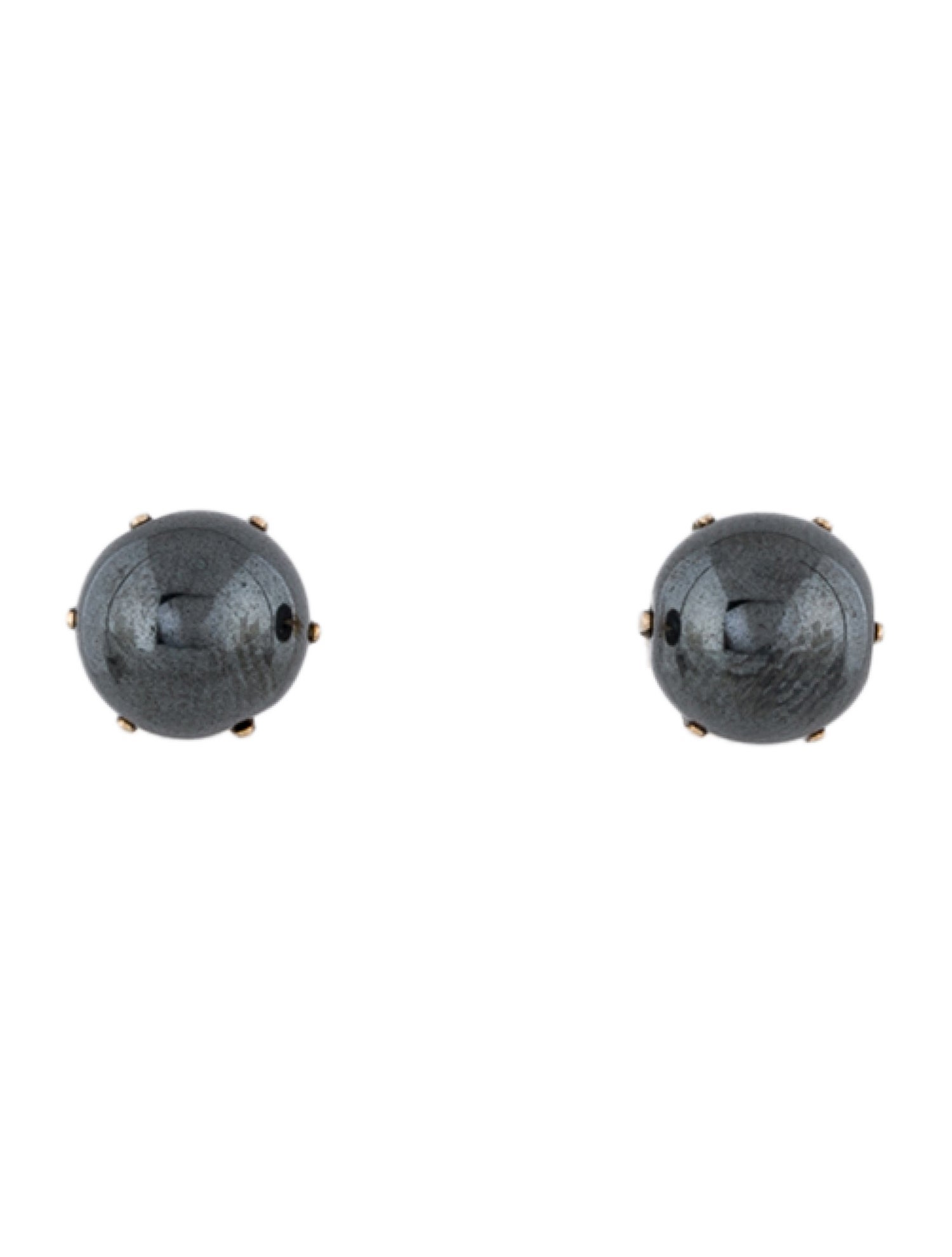 Earrings 14K Hematine Stud