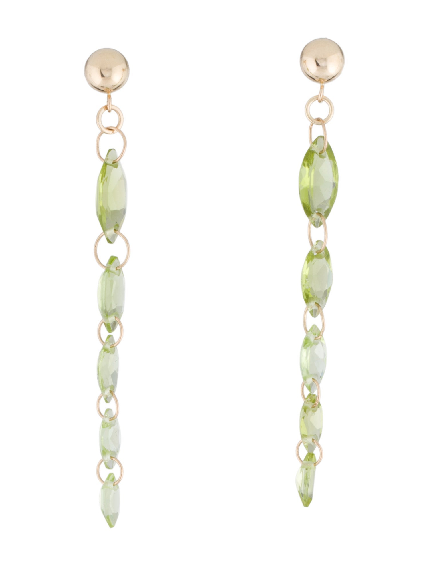 Earrings 14K Peridot Drop