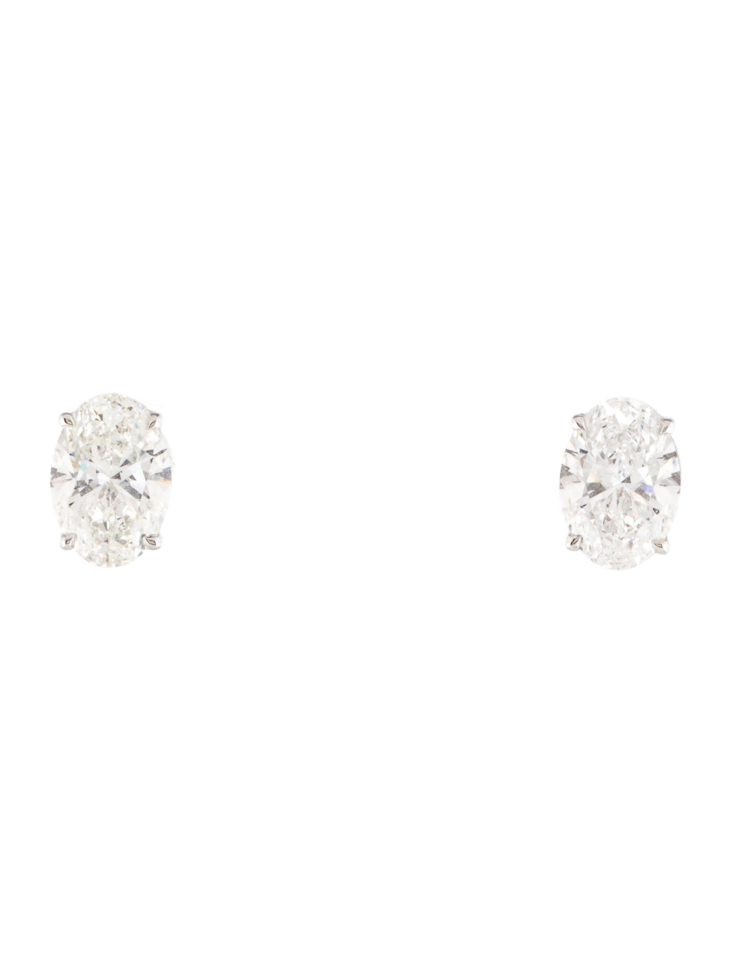 Earrings 14K 2.00ctw Lab-Grown Diamond Solaitire Stud Earrings