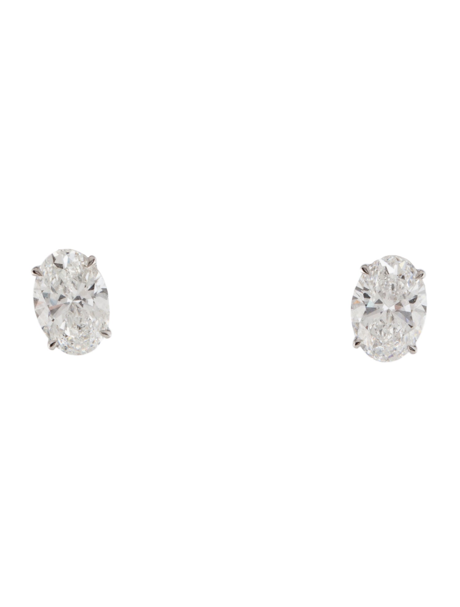 Earrings 14K 2.01ctw Lab-Grown Diamond Solitaire Stud Earrings