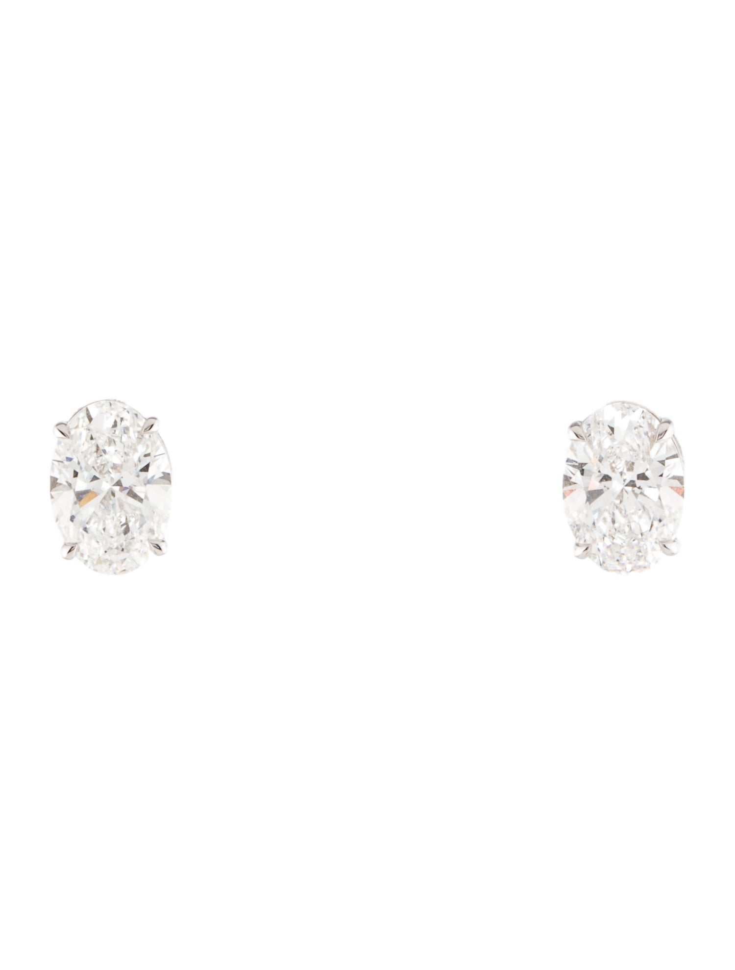 Earrings 14K 2.03ctw Lab-Grown Diamond Solitaire Stud Earrings