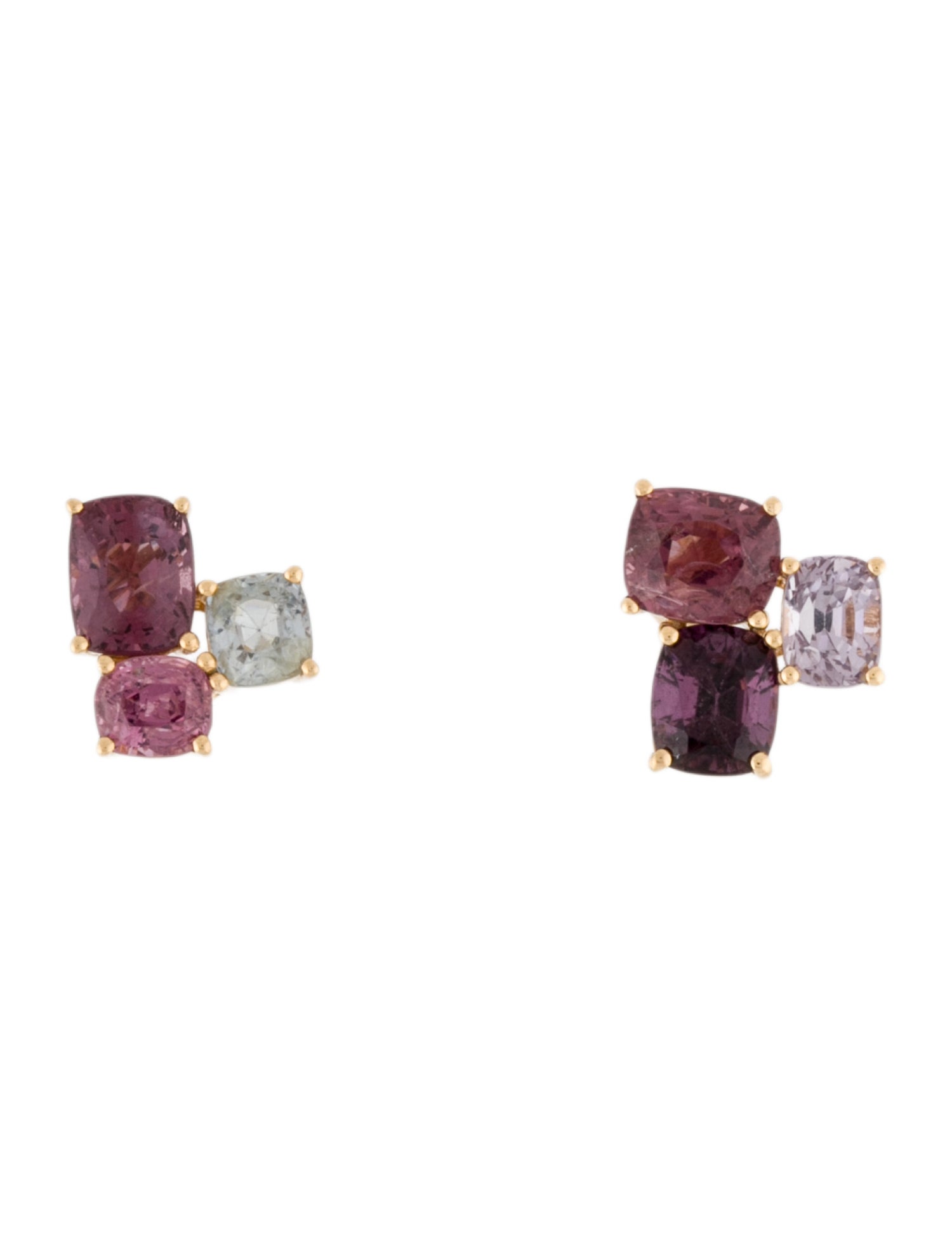 Earrings 18K Spinel Stud