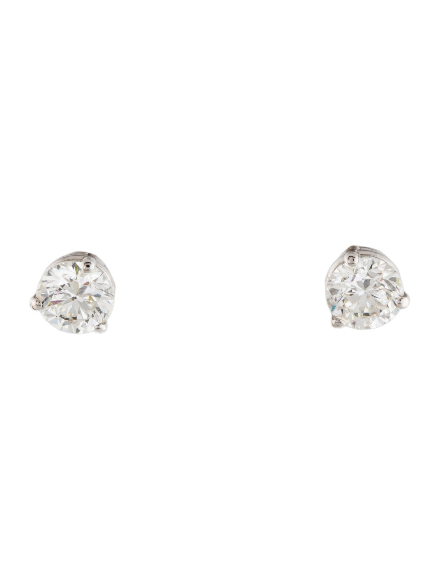 Earrings 18K 1.00ctw Diamond Stud