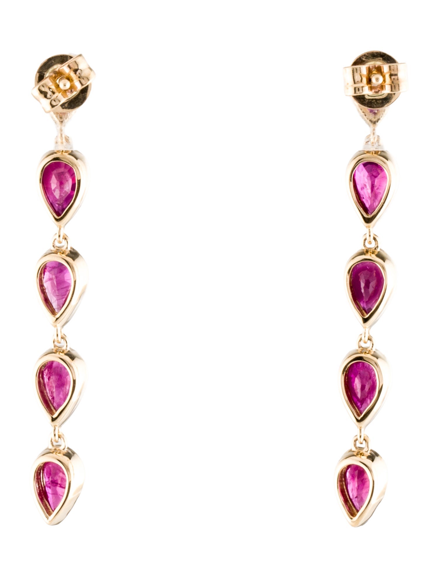 Earrings 14K 2.24ctw Ruby Drop Earrings