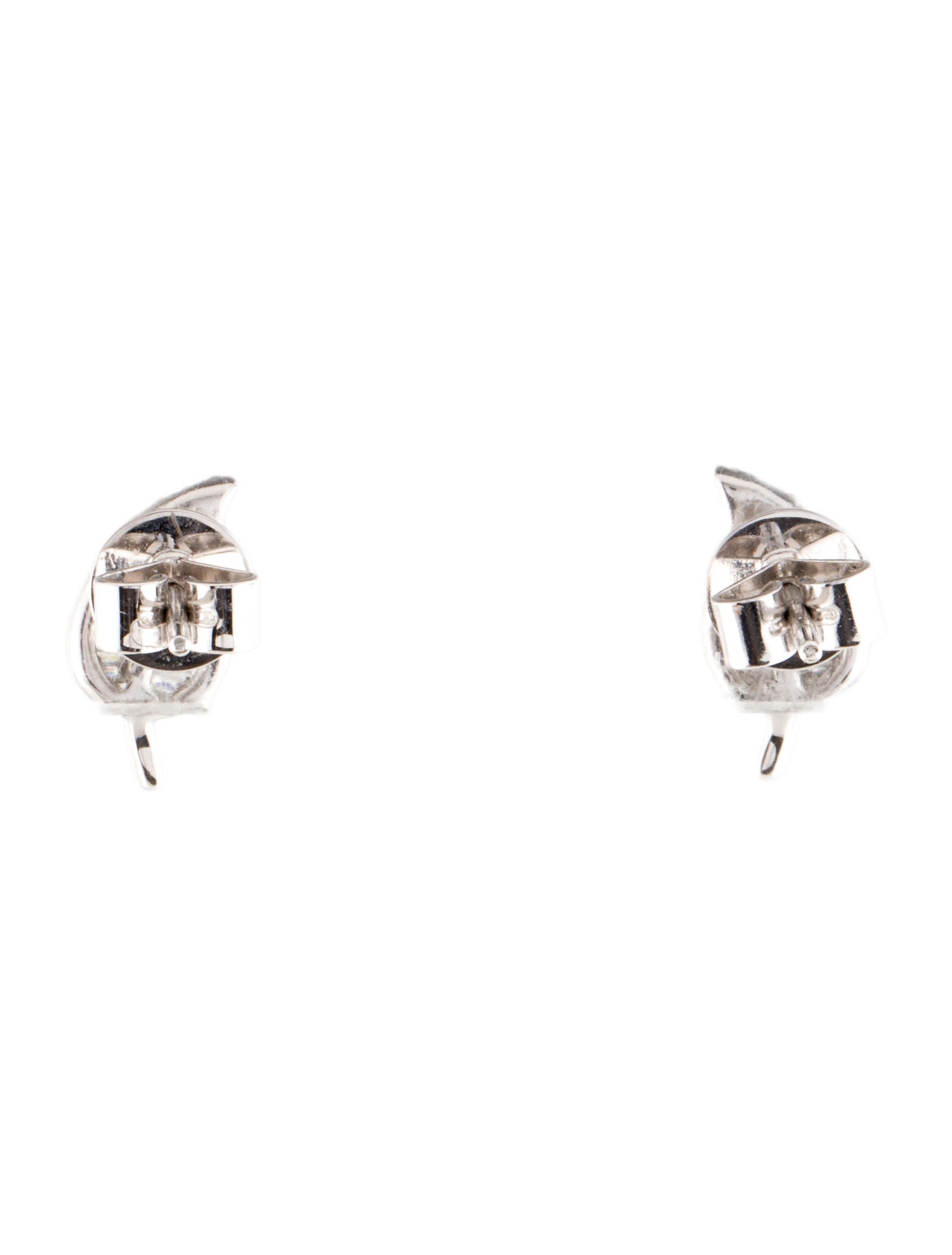 14K Leaf Stud Earrings