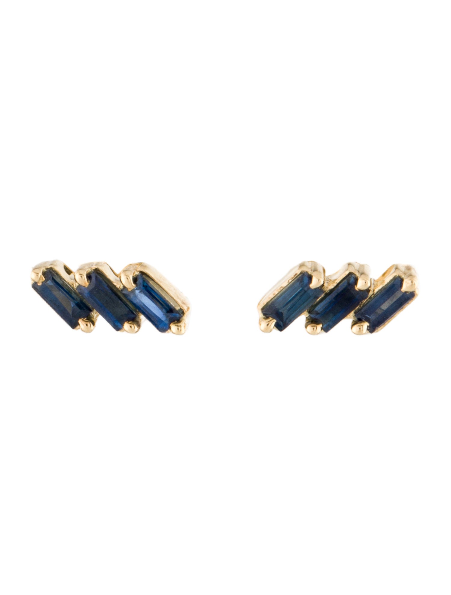 Earrings 14K Sapphire Stud Earrings