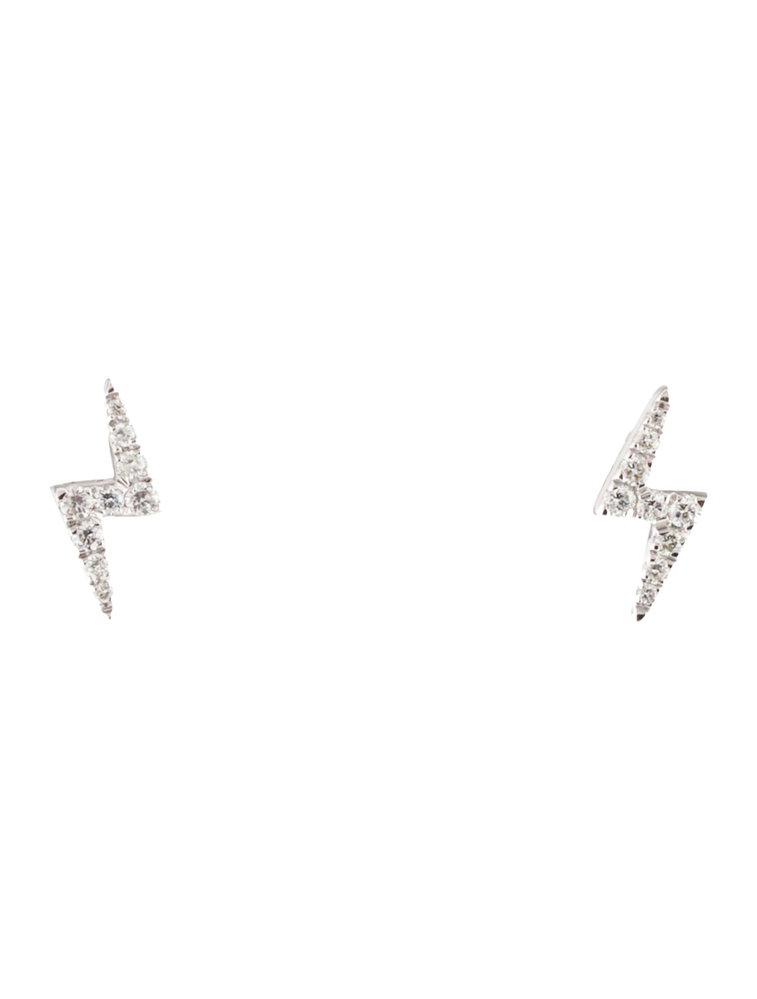 Earrings 14K Diamond Lightning Stud