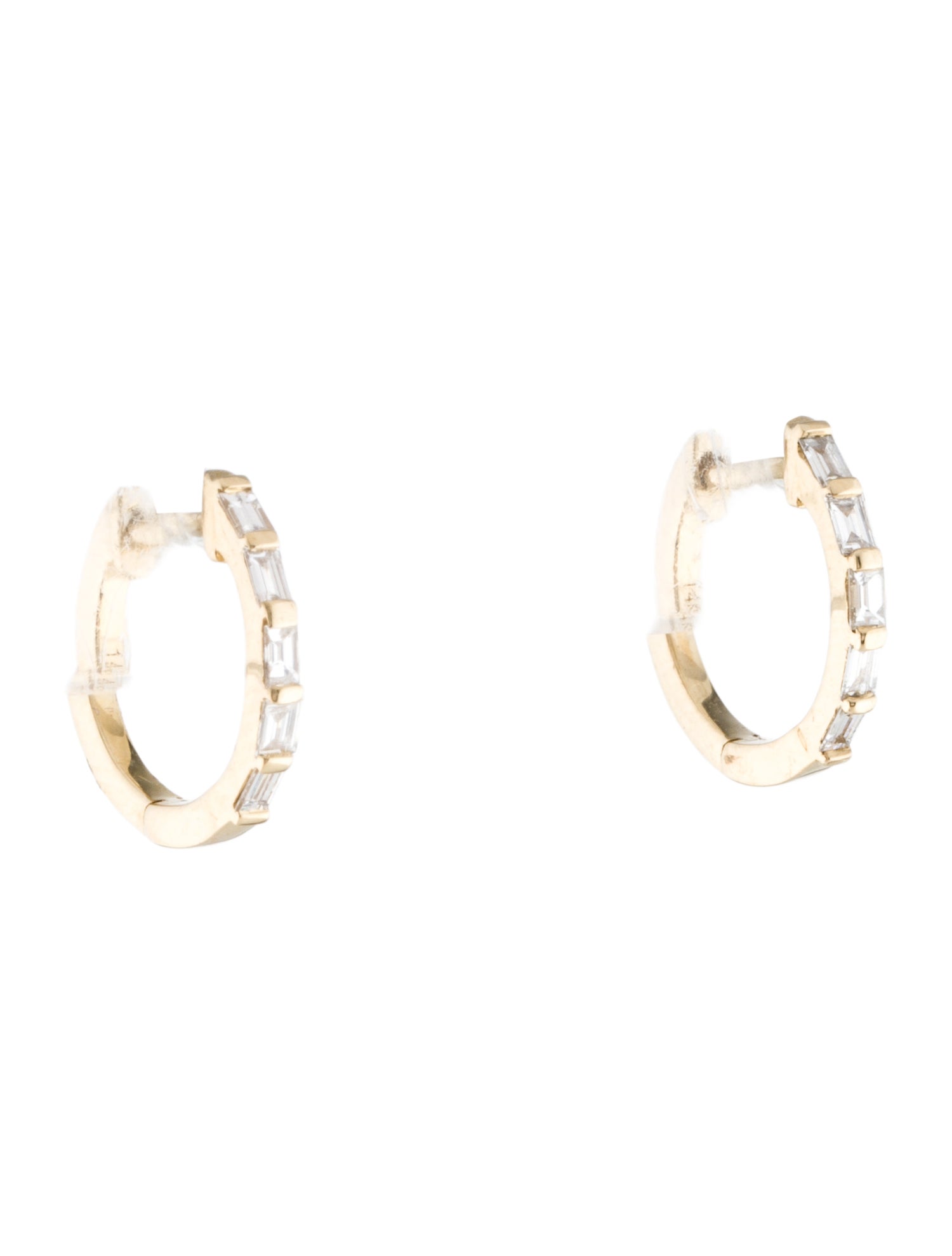 Earrings 14K Diamond Huggie