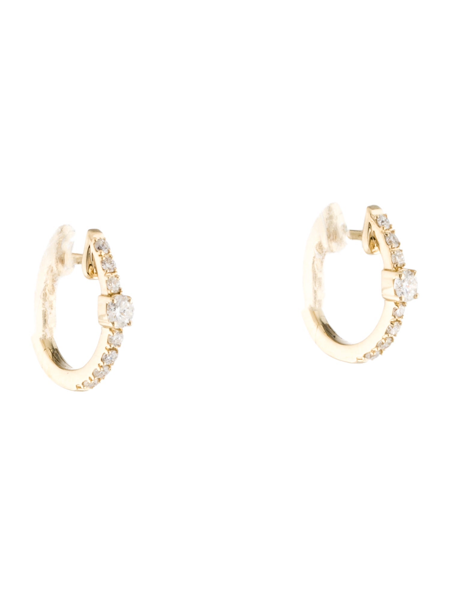 Earrings 14K Diamond Huggie