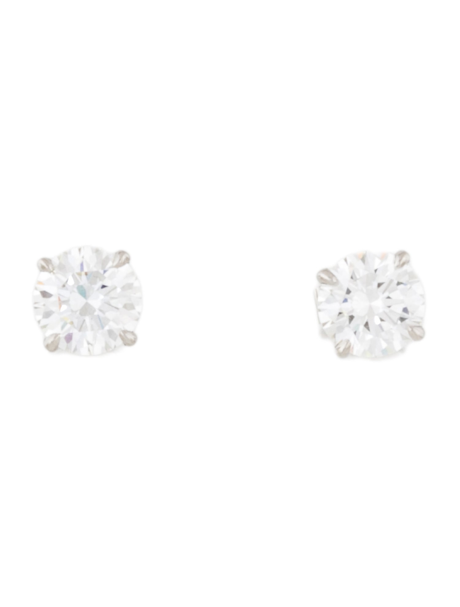 Earrings Platinum 2.07ctw Lab-Grown Diamond Stud