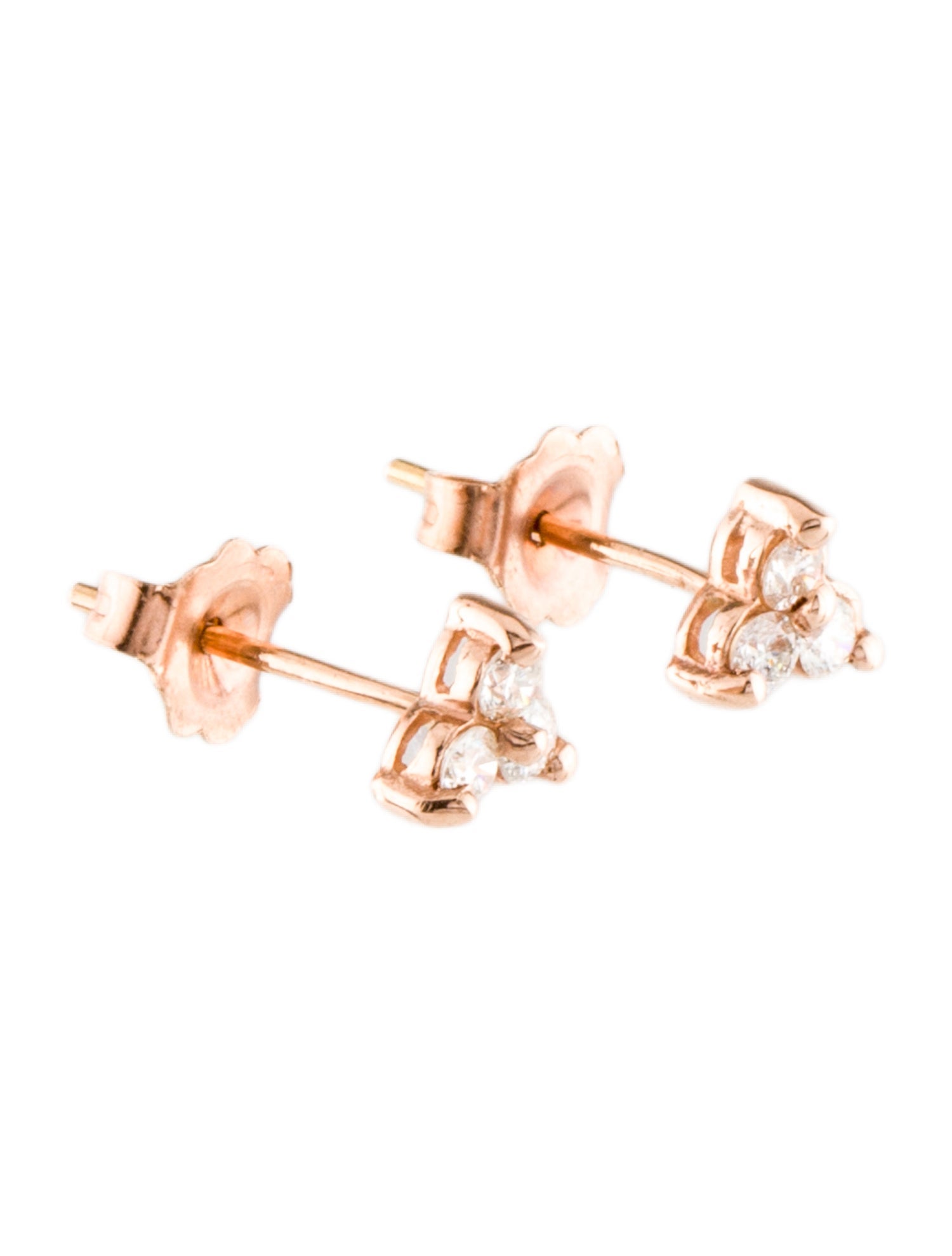 14K Diamond Stud Earrings