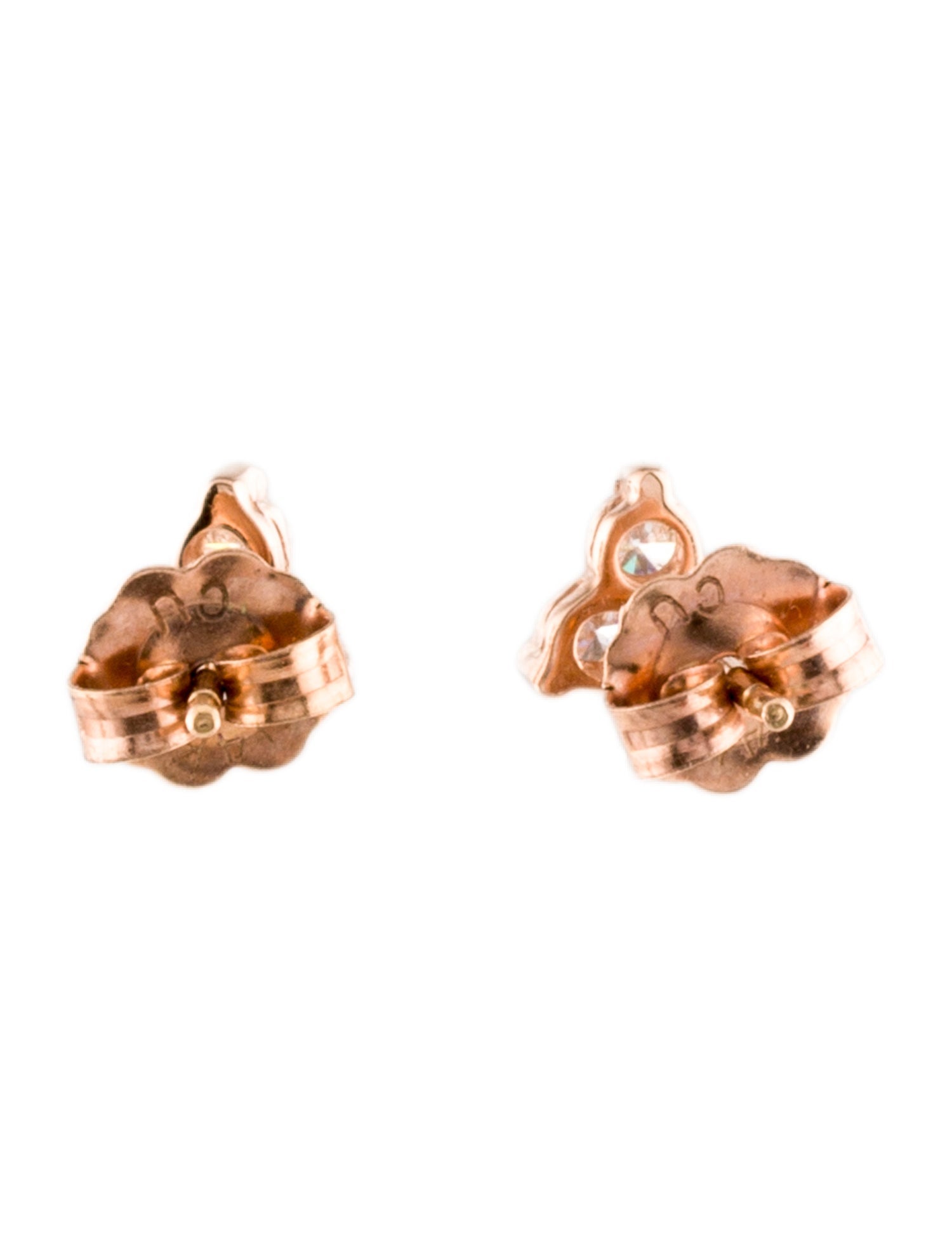 14K Diamond Stud Earrings