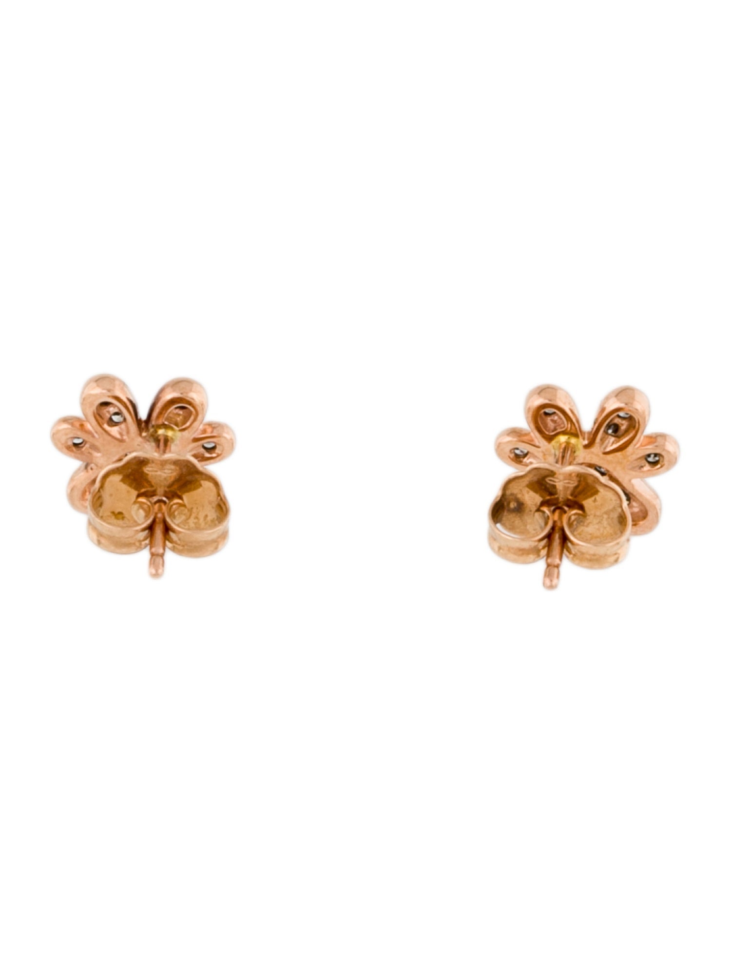 Earrings 14K Diamond Paw Stud