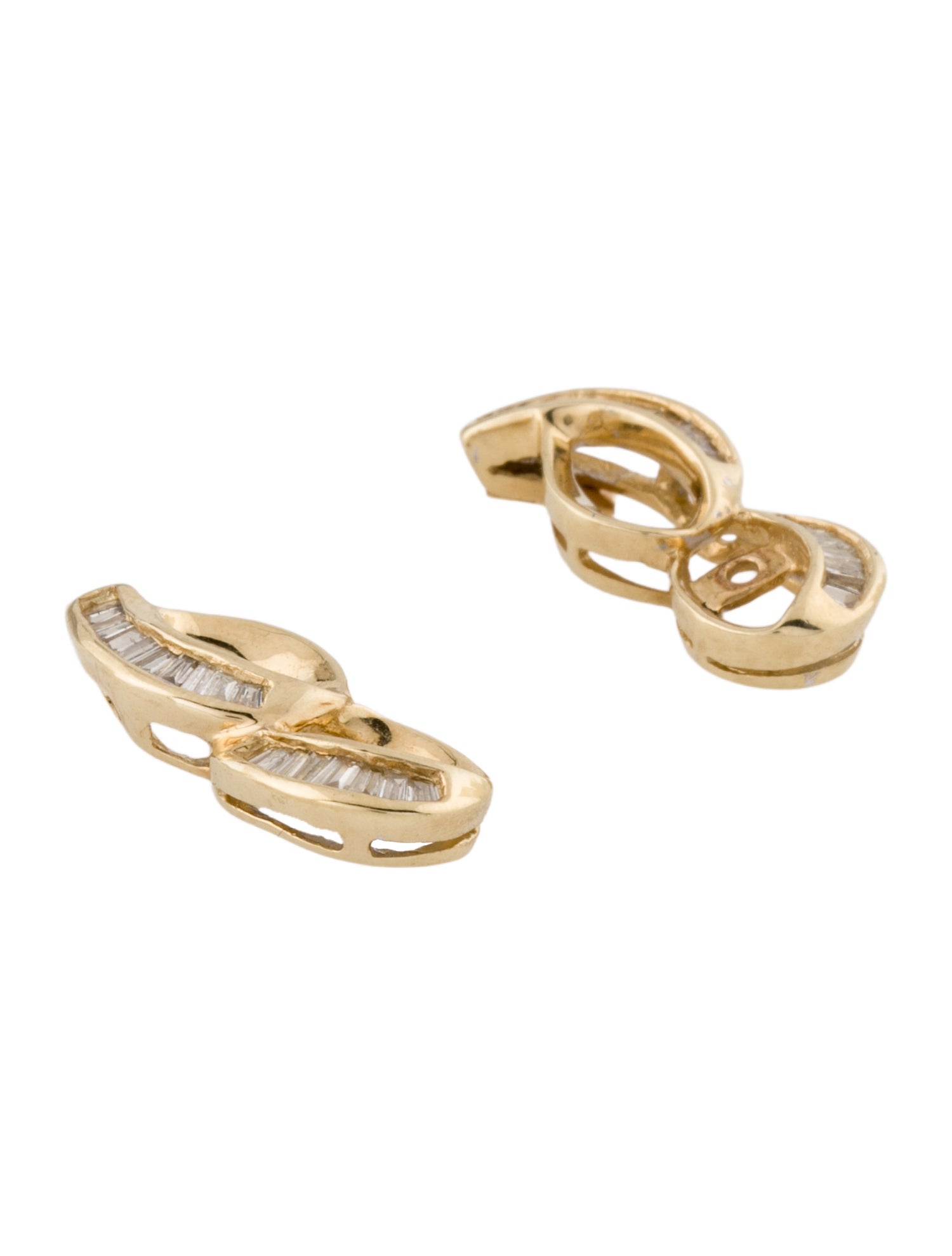 Earrings 14K Diamond Earring Jackets