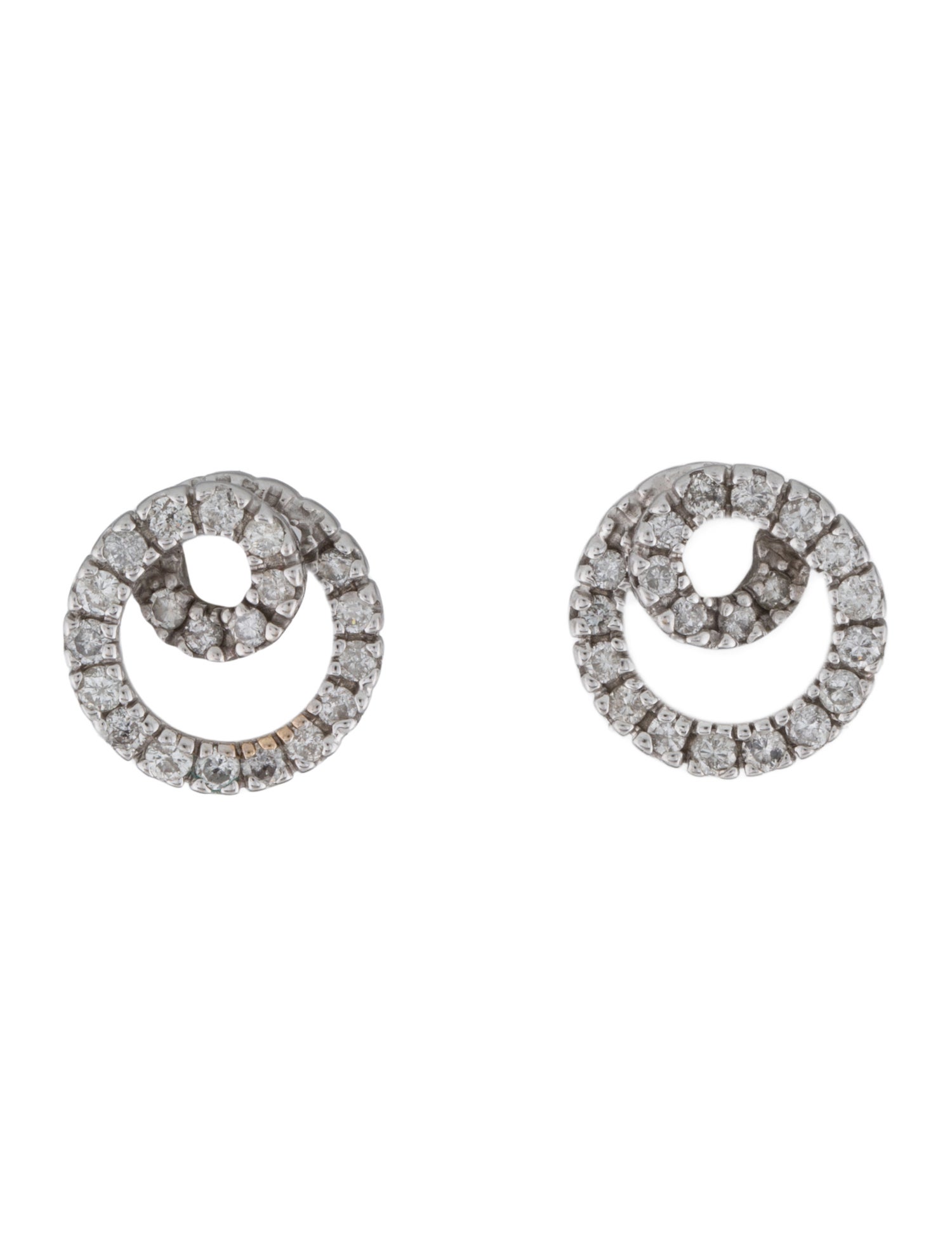 Earrings Diamond Swirl Stud