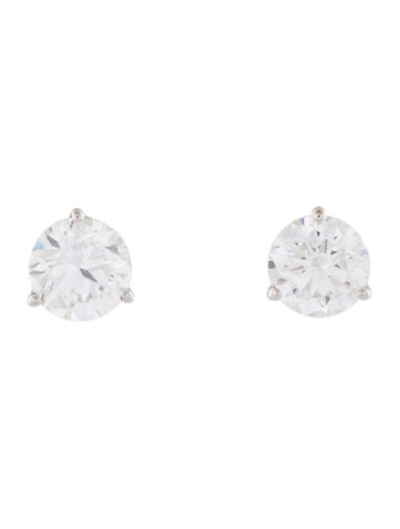 Pre-owned Earrings 14k 1.65ctw Lab-grown Diamond Stud  In Multi