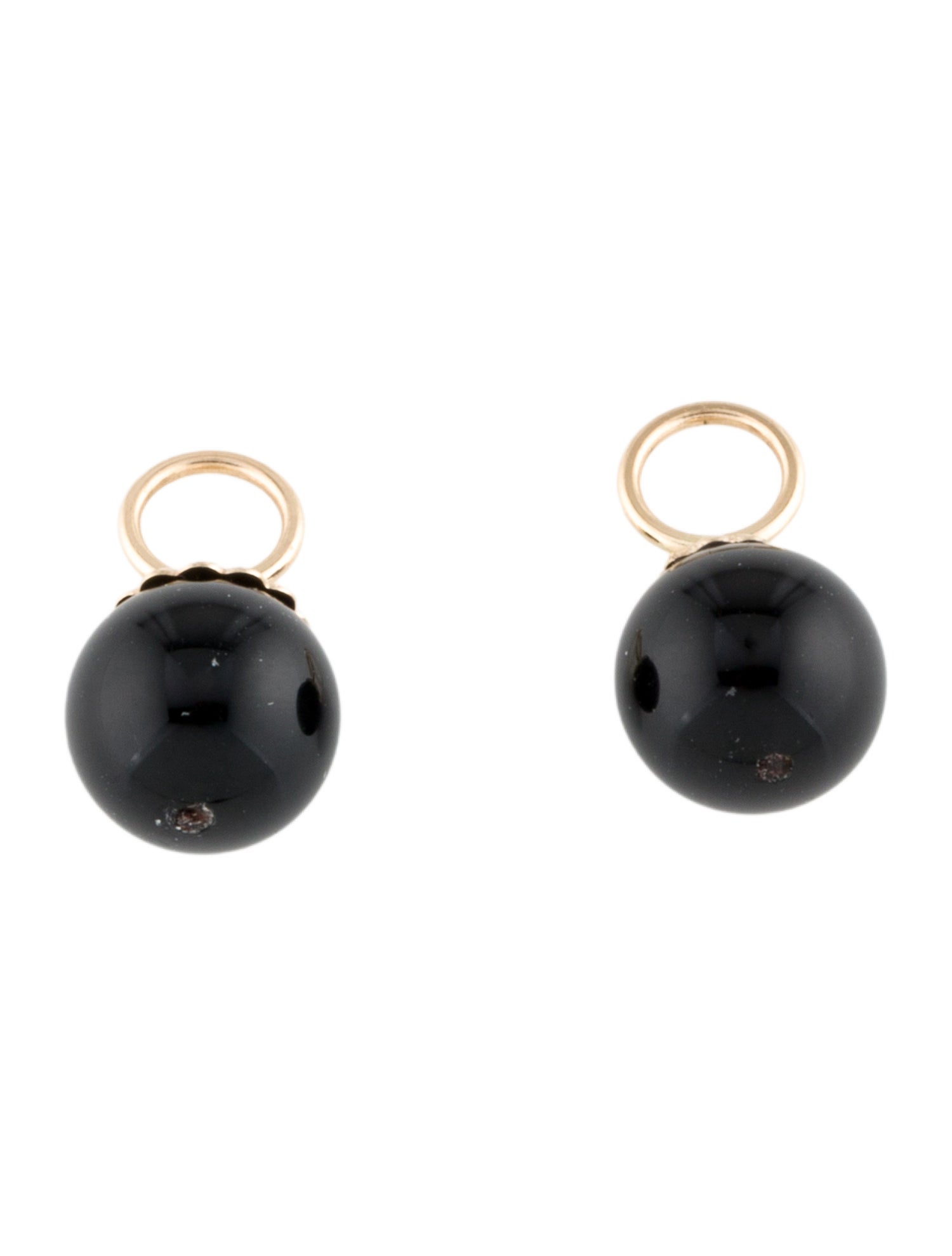 Earrings 14K Onyx Earring Enhancers