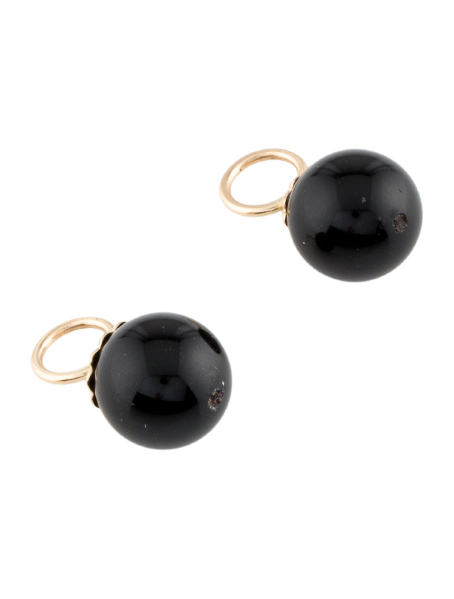 Earrings 14K Onyx Earring Enhancers