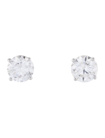 Pre-owned Earrings 14k 1.90ctw Lab-grown Diamond Stud  In Multi