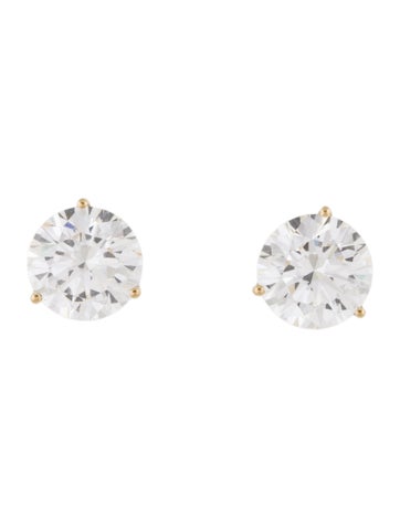 Pre-owned Earrings 14k 9.84ctw Lab-grown Diamond Stud  In Multi