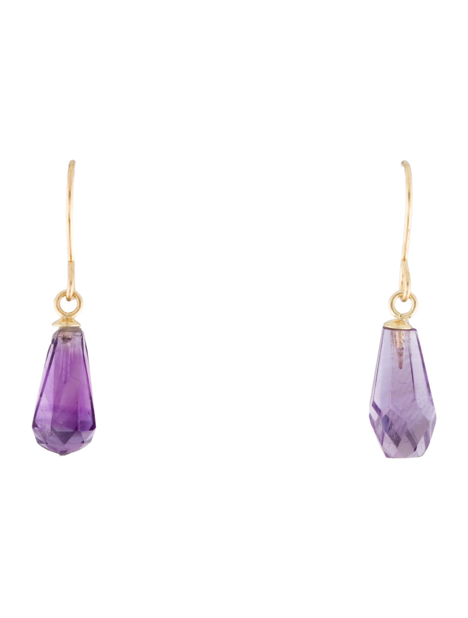 Earrings 14K Amethyst Drop