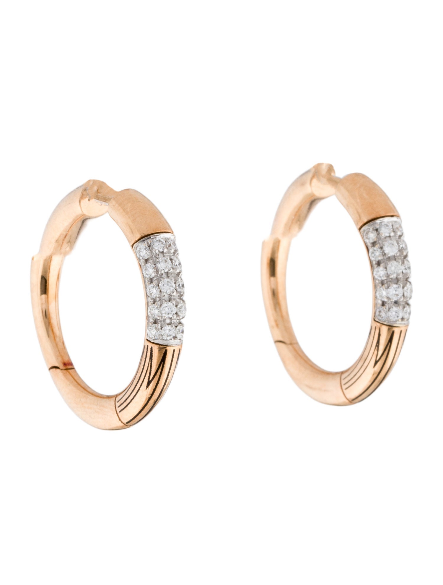 Earrings 18K Diamond Hoop